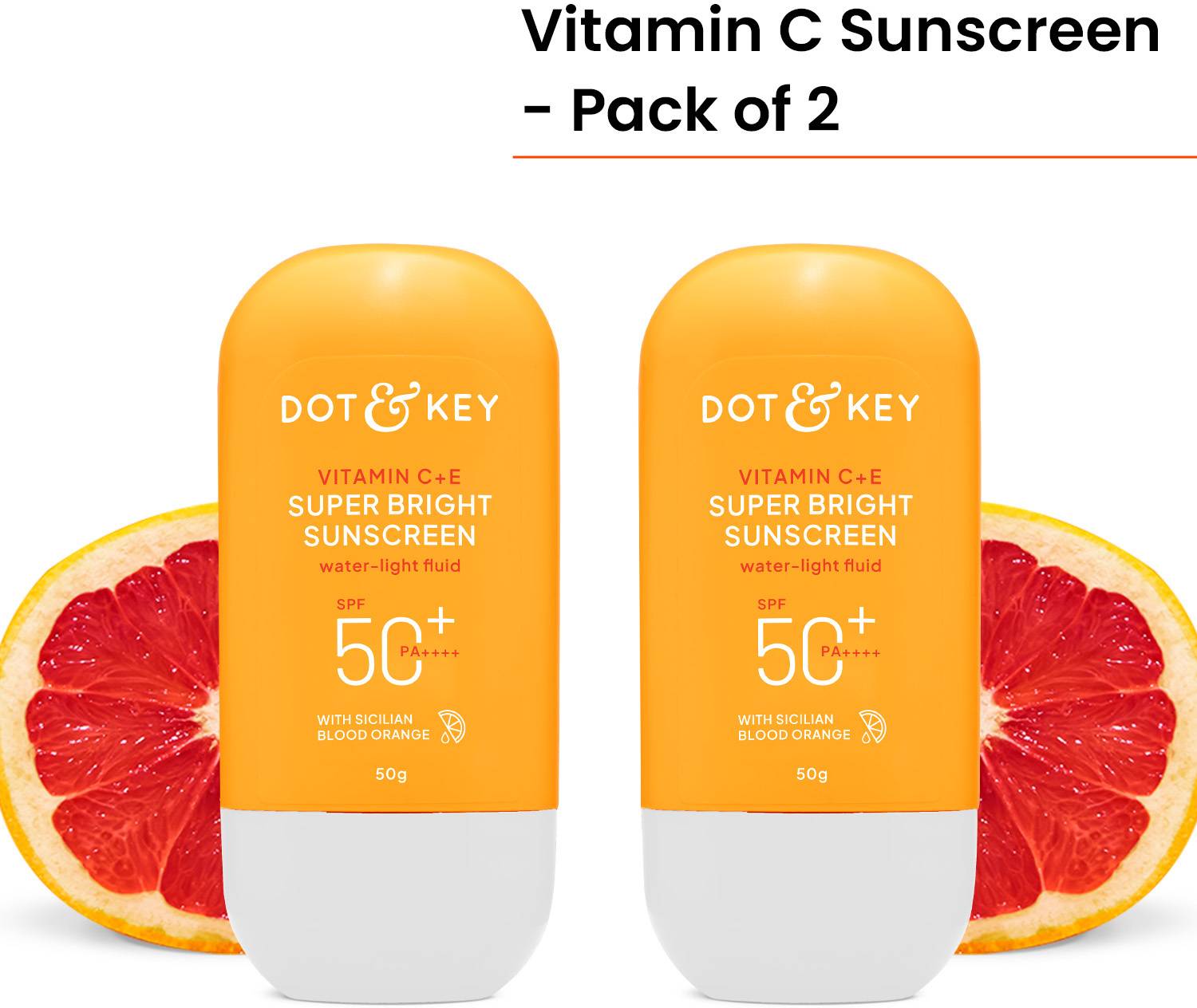 Dot & Key Sunscreen - SPF 50 PA++++ Vitamin C + E Super Bright Co