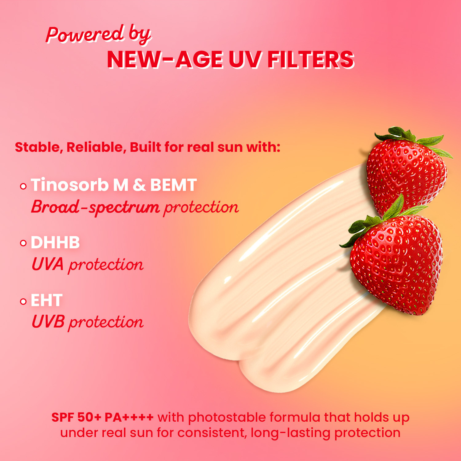 Image of Dot & Key Sunscreen - SPF 50 PA++++ Strawberry Dew Tinted, In-Vivo Tested, Peony, for Daily Wear, Brightens Skin