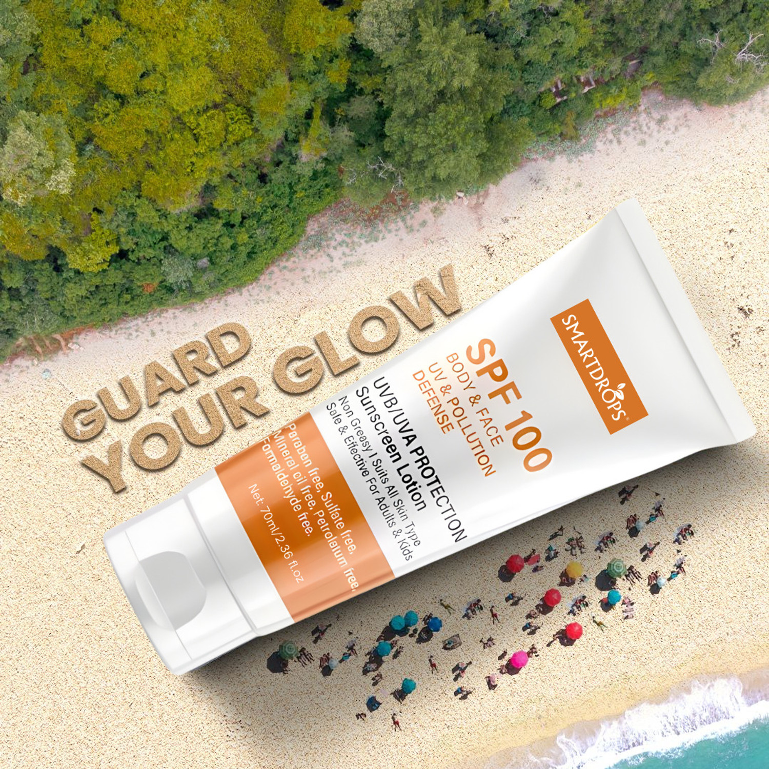 Image of smartdrops Sunscreen - SPF 100 SPF 100 UV Guard Sunscreen Lotion