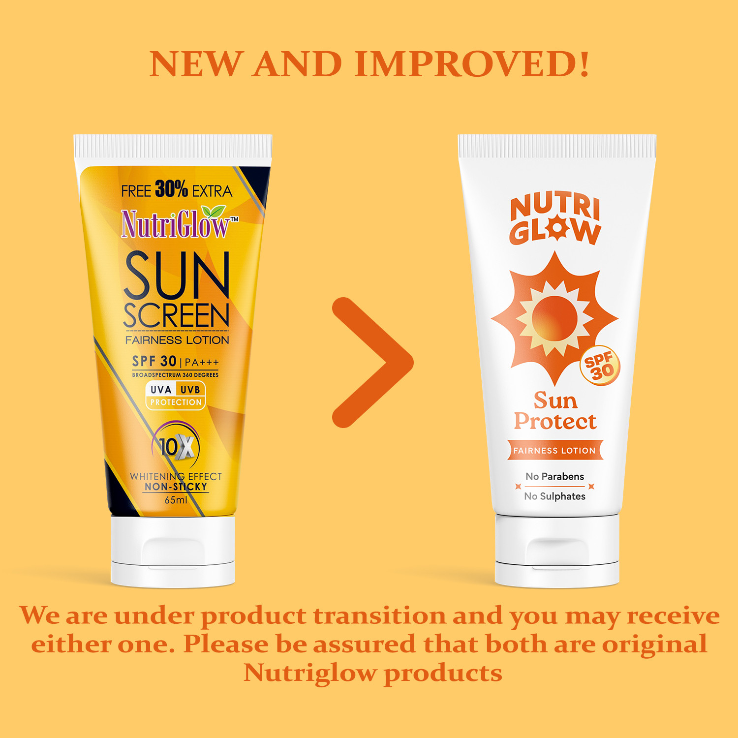 Image of NutriGlow Sunscreen - SPF 50 PA+++ Sun Screen Lotion (Pack of 3)