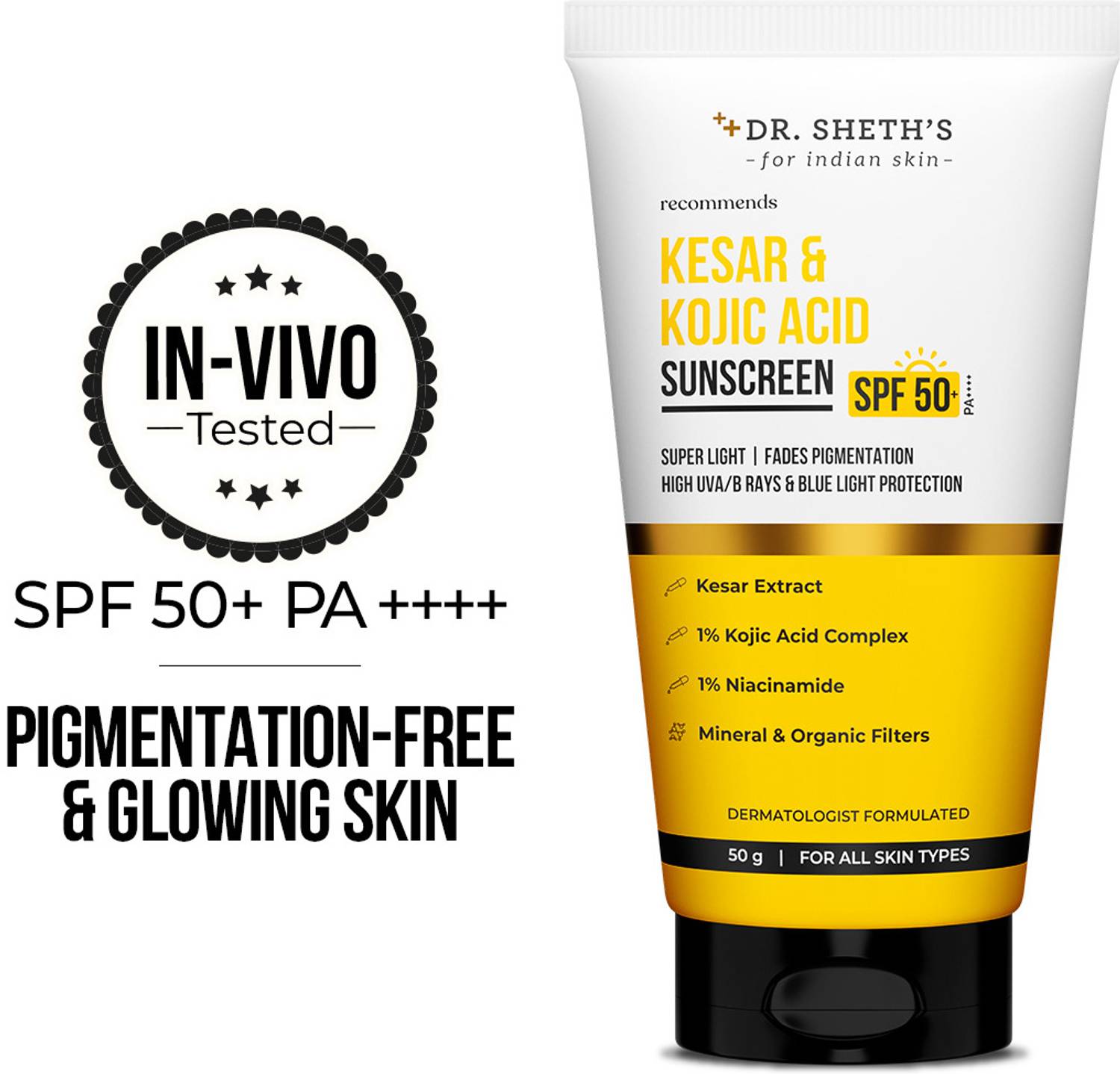 Dr. Sheth’s Sunscreen SPF 50 PA++++ 50g - Image 3