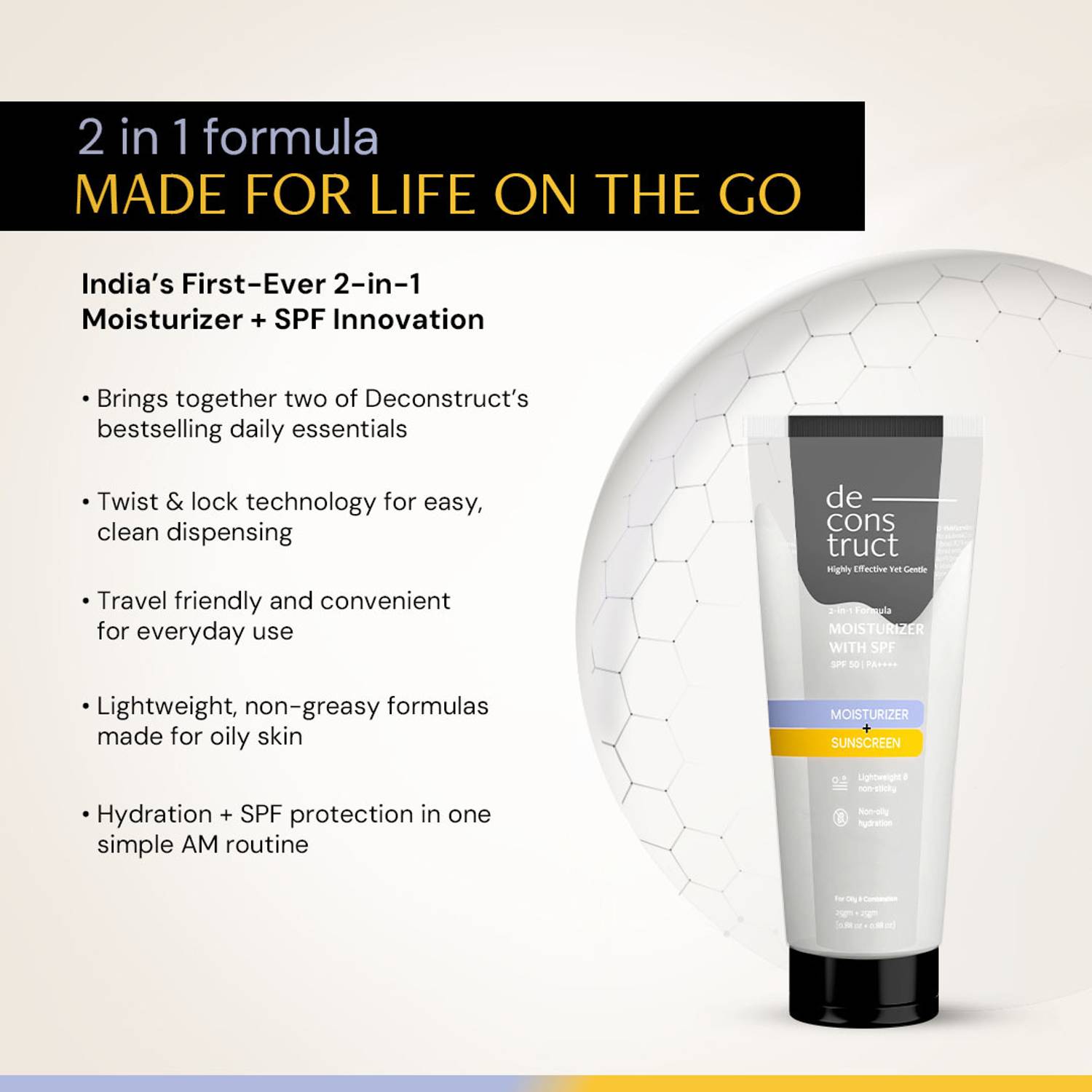 Deconstruct Sunscreen SPF 50 PA++++ 50g - Image 3