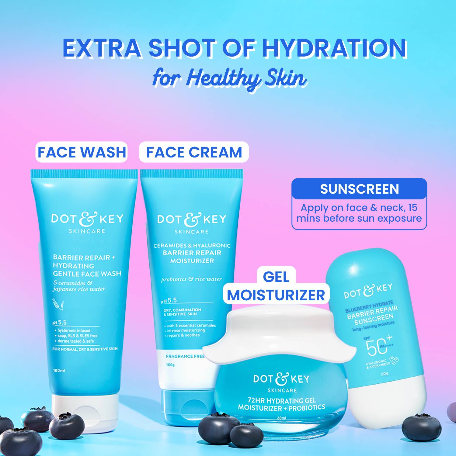 Dot & Key Sunscreen SPF 50 PA++++ Blueberry 50g - Image 5