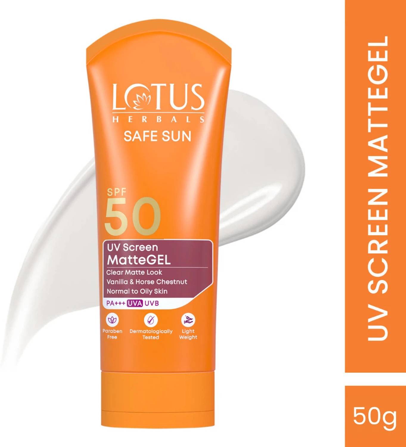 LOTUS Sunscreen SPF 50 PA+++ Matte Gel - Image 1
