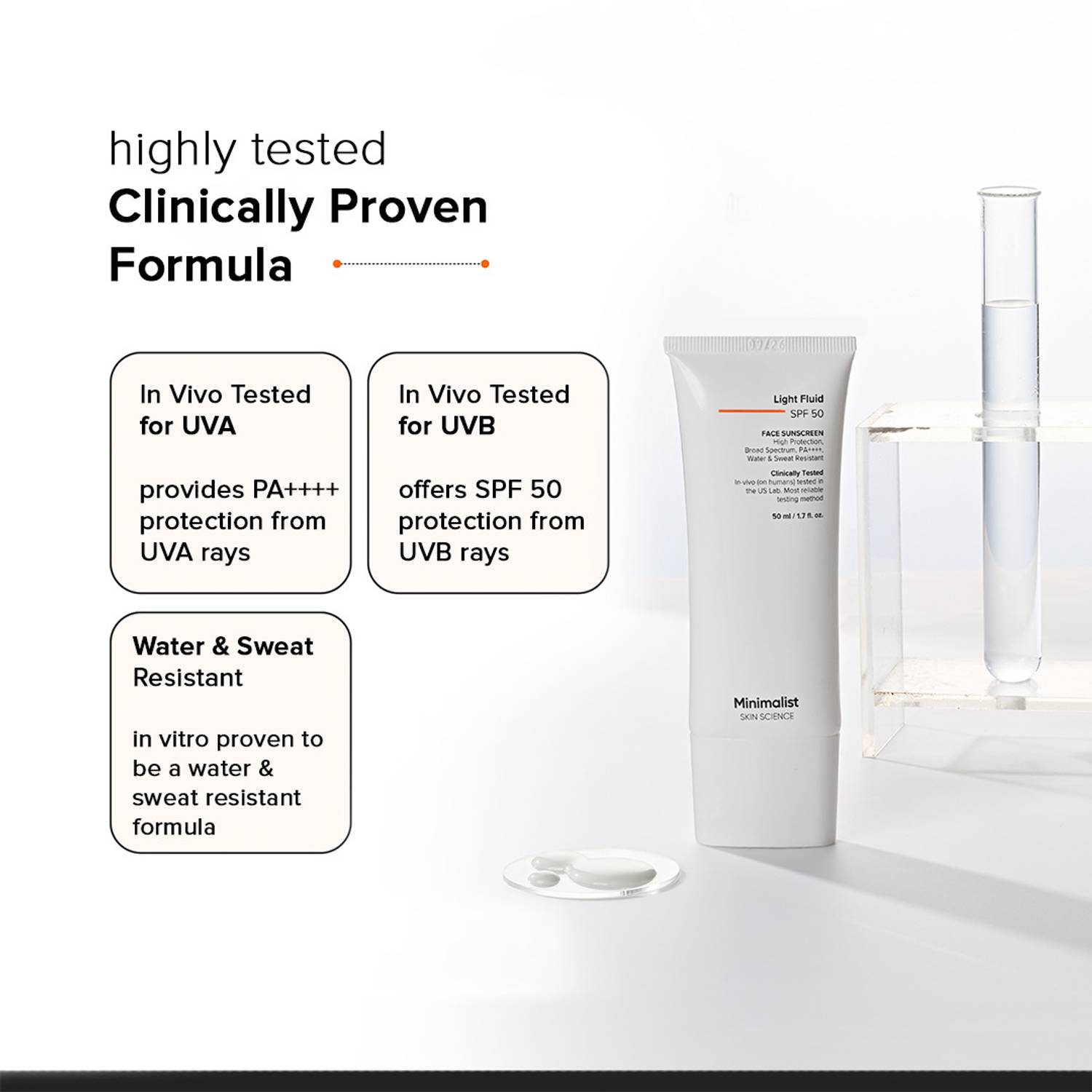 Minimalist Sunscreen SPF 50 PA++++ 50g - Image 3