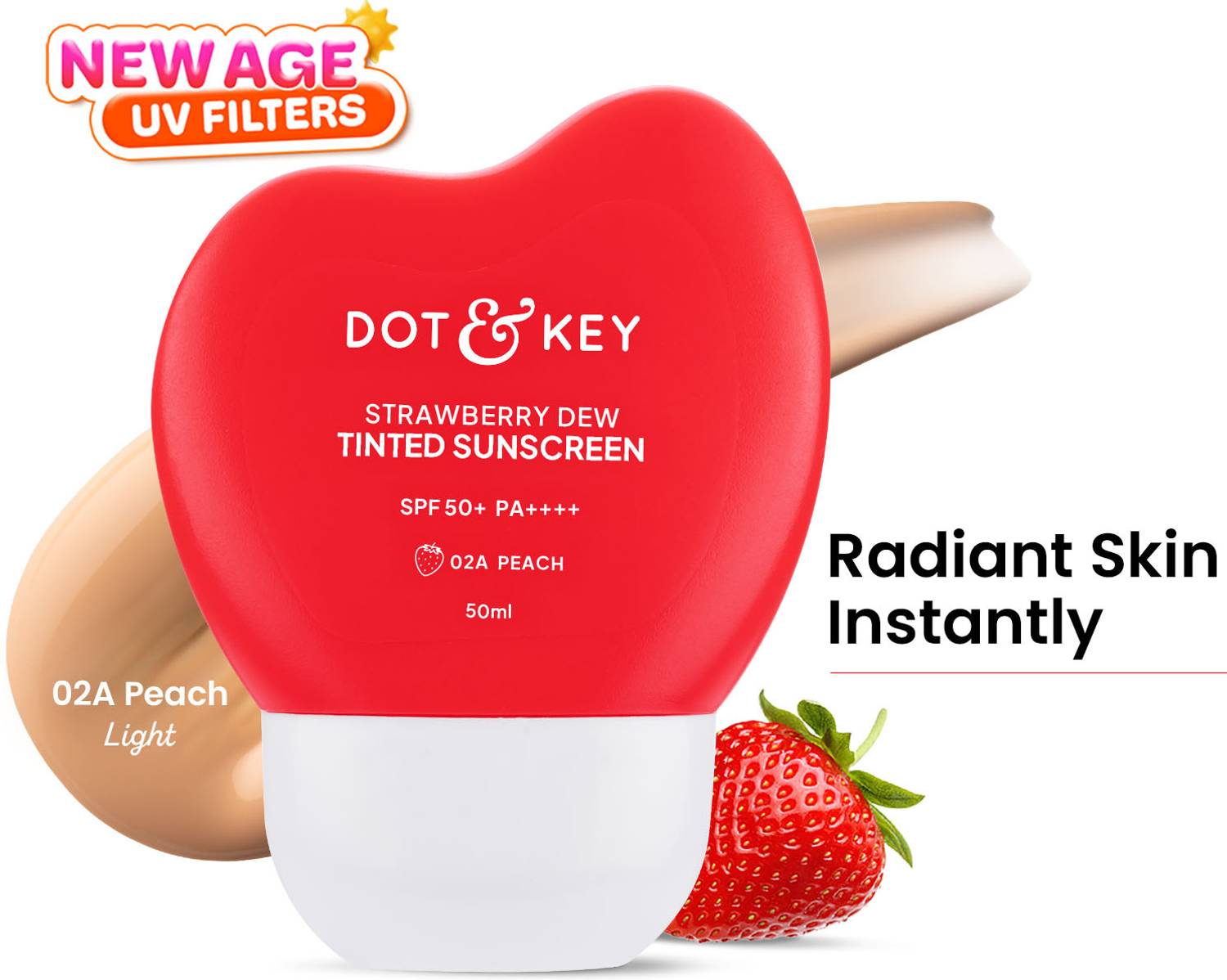 Dot & Key Sunscreen SPF 50+ 47g Peach - Image 1
