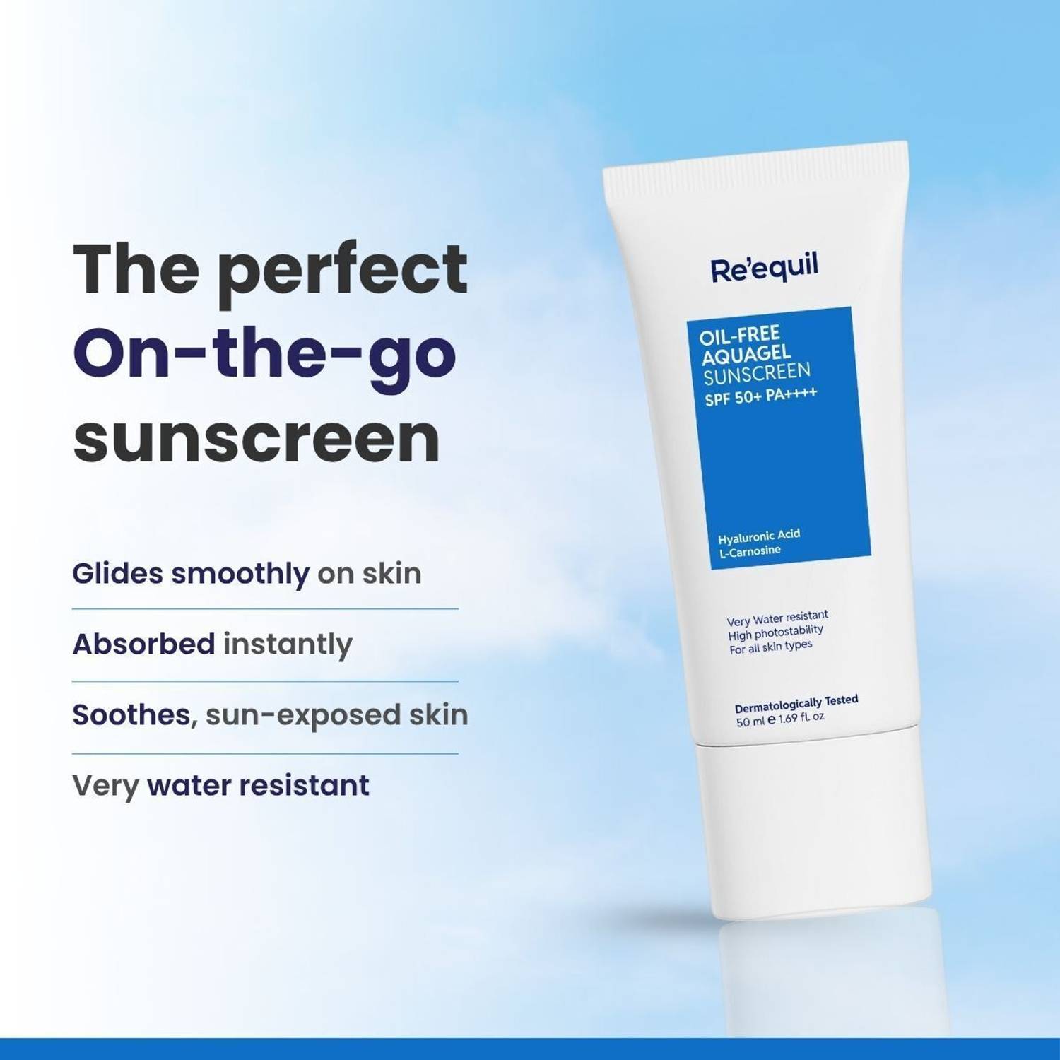 Re'equil Sunscreen SPF 50 PA++++ 50ml - Image 3