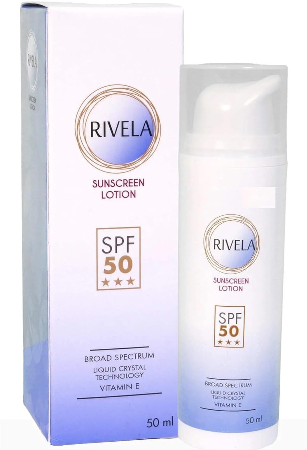 Image of Rivela Sunscreen - SPF SPF 50 PA+++ Sunscreen Lotion SPF 50 (50 g)