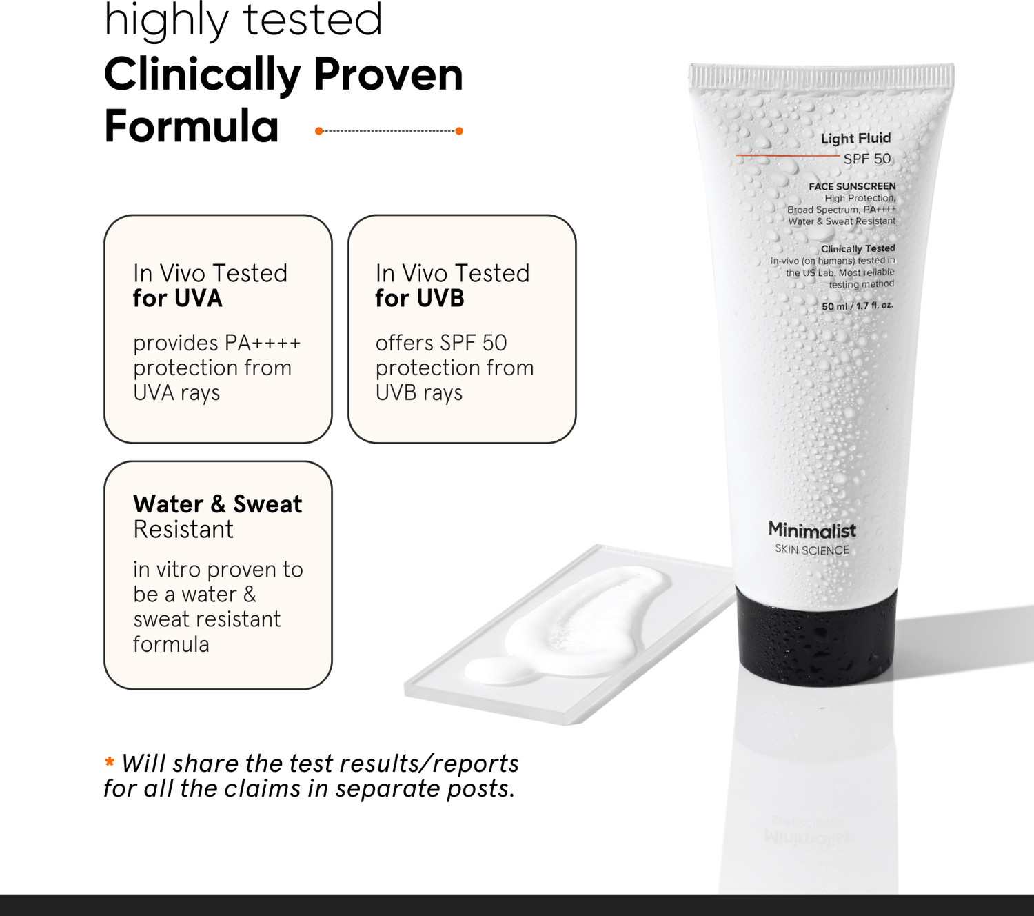 Image of Minimalist Sunscreen - SPF 50 PA++++ Light Fluid SPF 50 Face Sunscreen