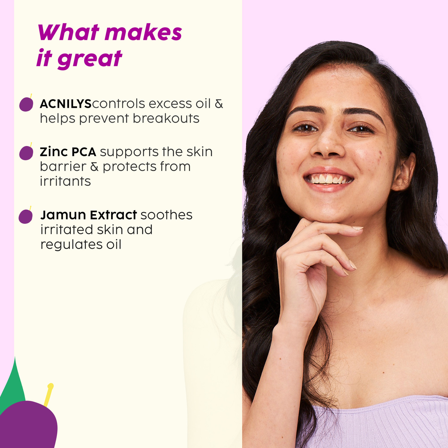Image of The Plant Fix Plix Sunscreen - SPF 50 PA++++ Jamun Oil-Balancing Gel Sunscreen With SPF 50, Non-Greasy Sun Protection