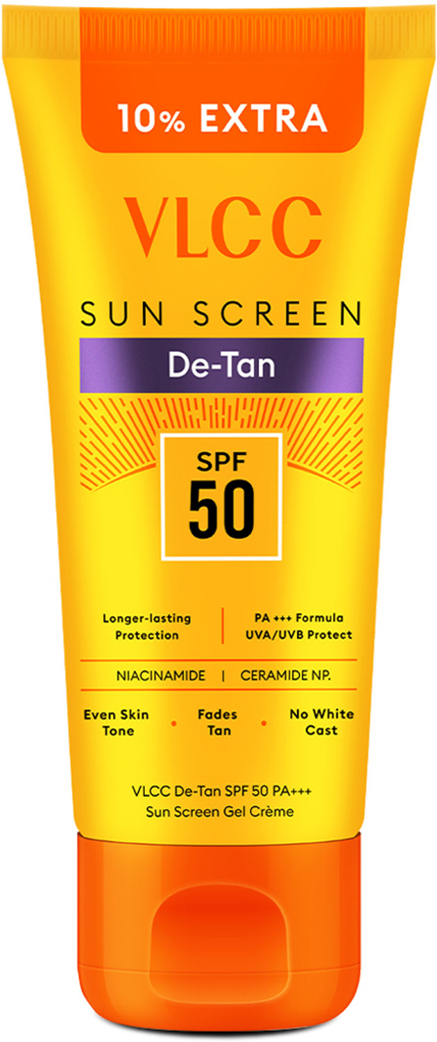 Image of VLCC Sunscreen - SPF 50 PA+++ De-Tan Sunscreen Gel Cream - For Sun Protection
