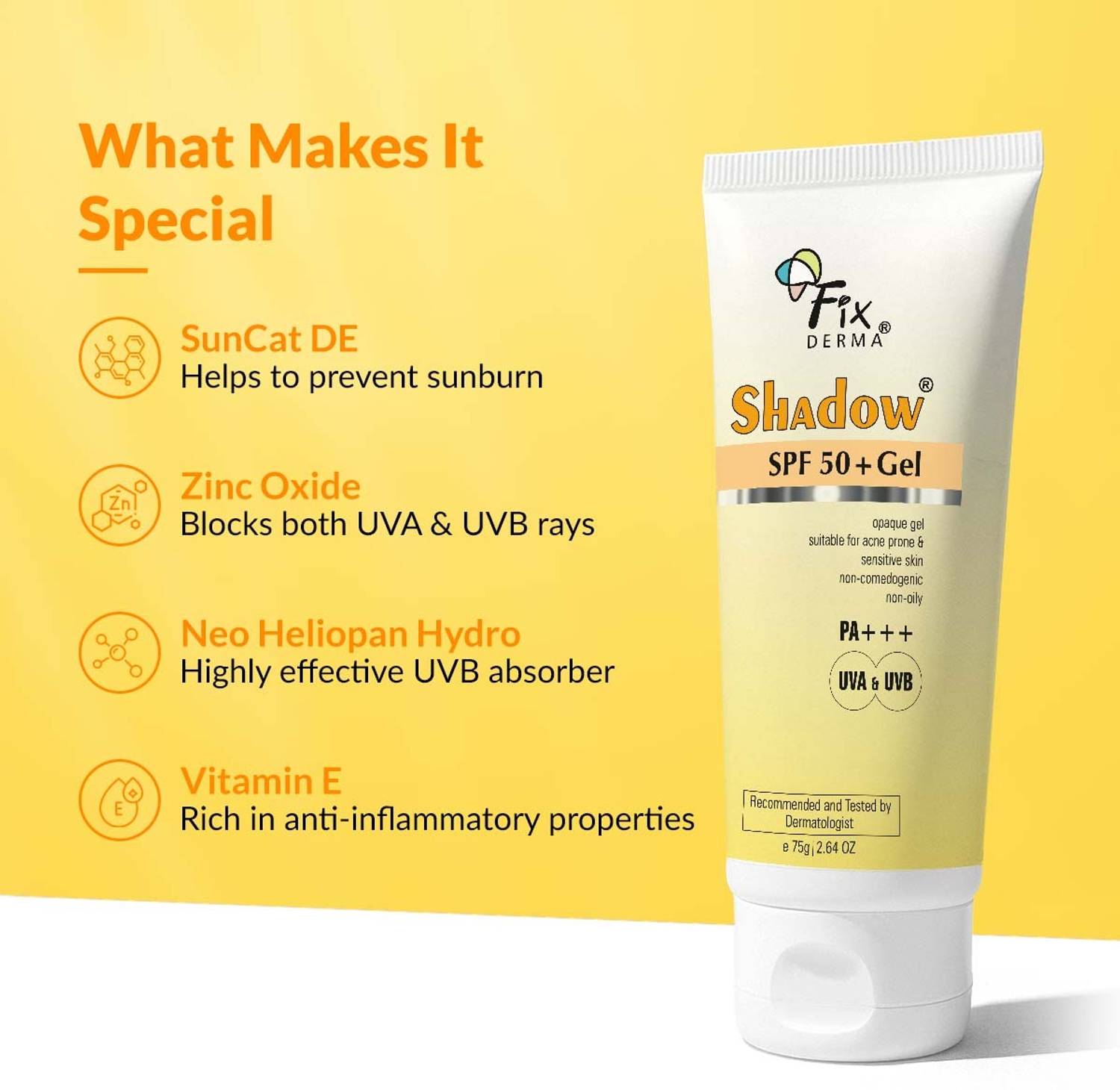 Fixderma Sunscreen SPF 50+ PA+++ Gel 50g - Image 3