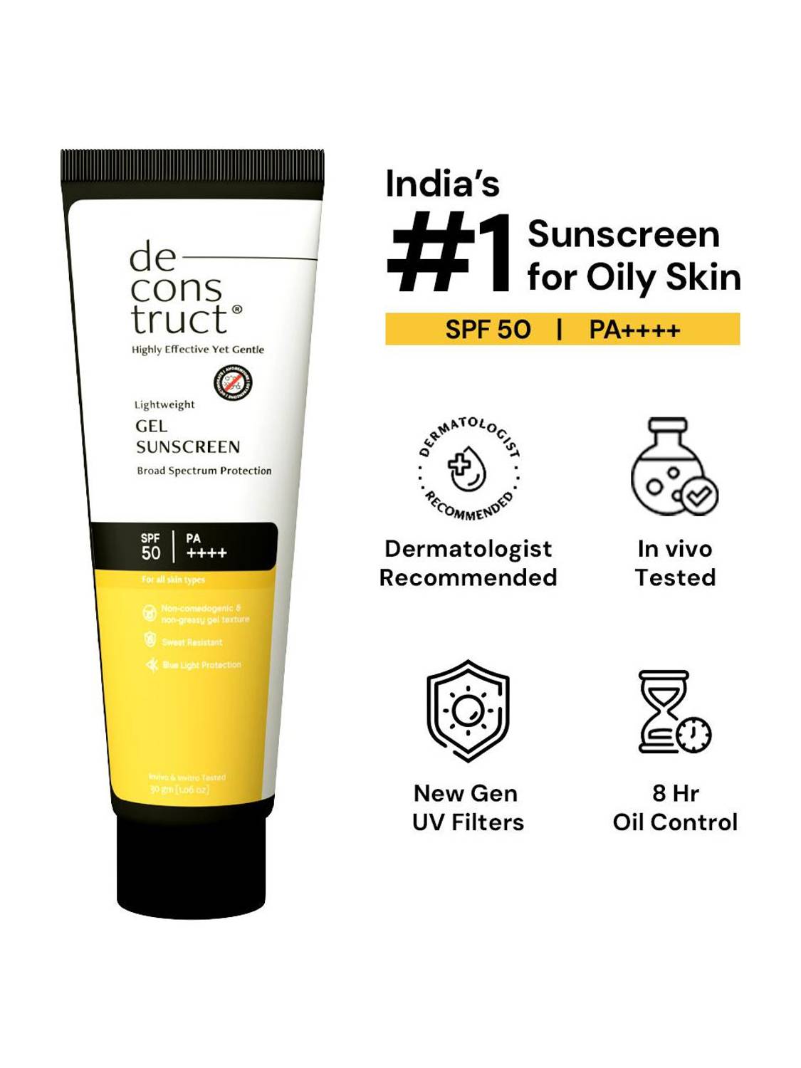 Deconstruct Sunscreen SPF 50 PA++++ 50g - Image 1