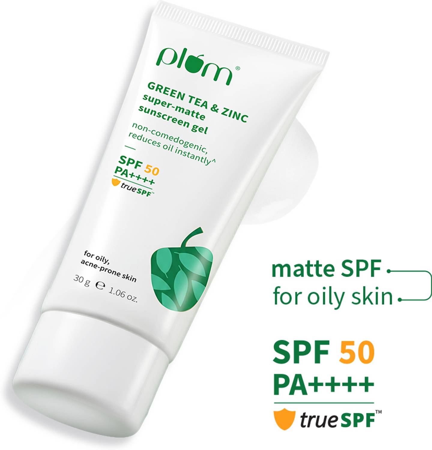 Plum Sunscreen SPF 50 PA++++ Green Tea & Zinc Super-Matte Sunscreen - Image 1