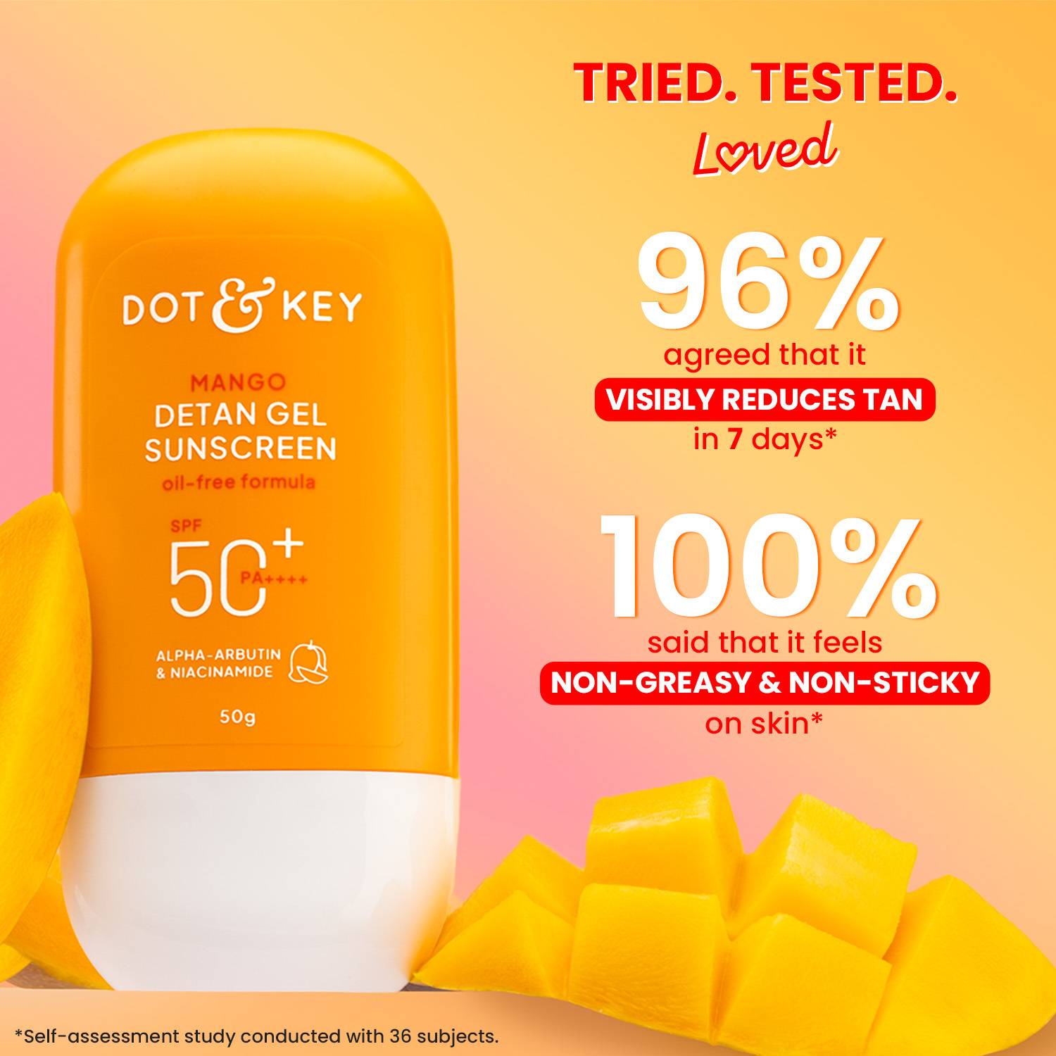 Dot & Key Sunscreen SPF 50 Mango Detan Gel - Image 4