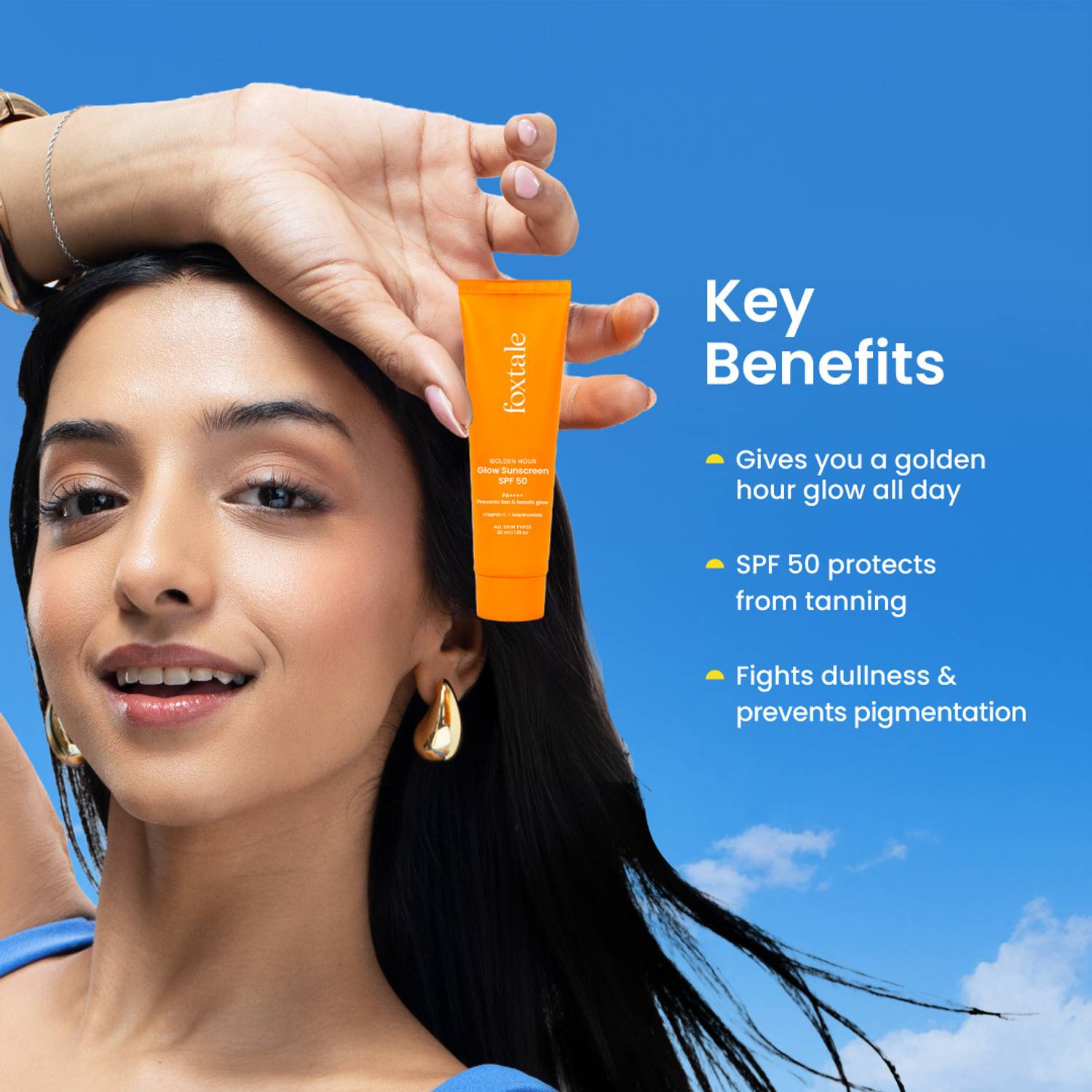 Foxtale Sunscreen SPF 50 PA++++ Glow - Image 3
