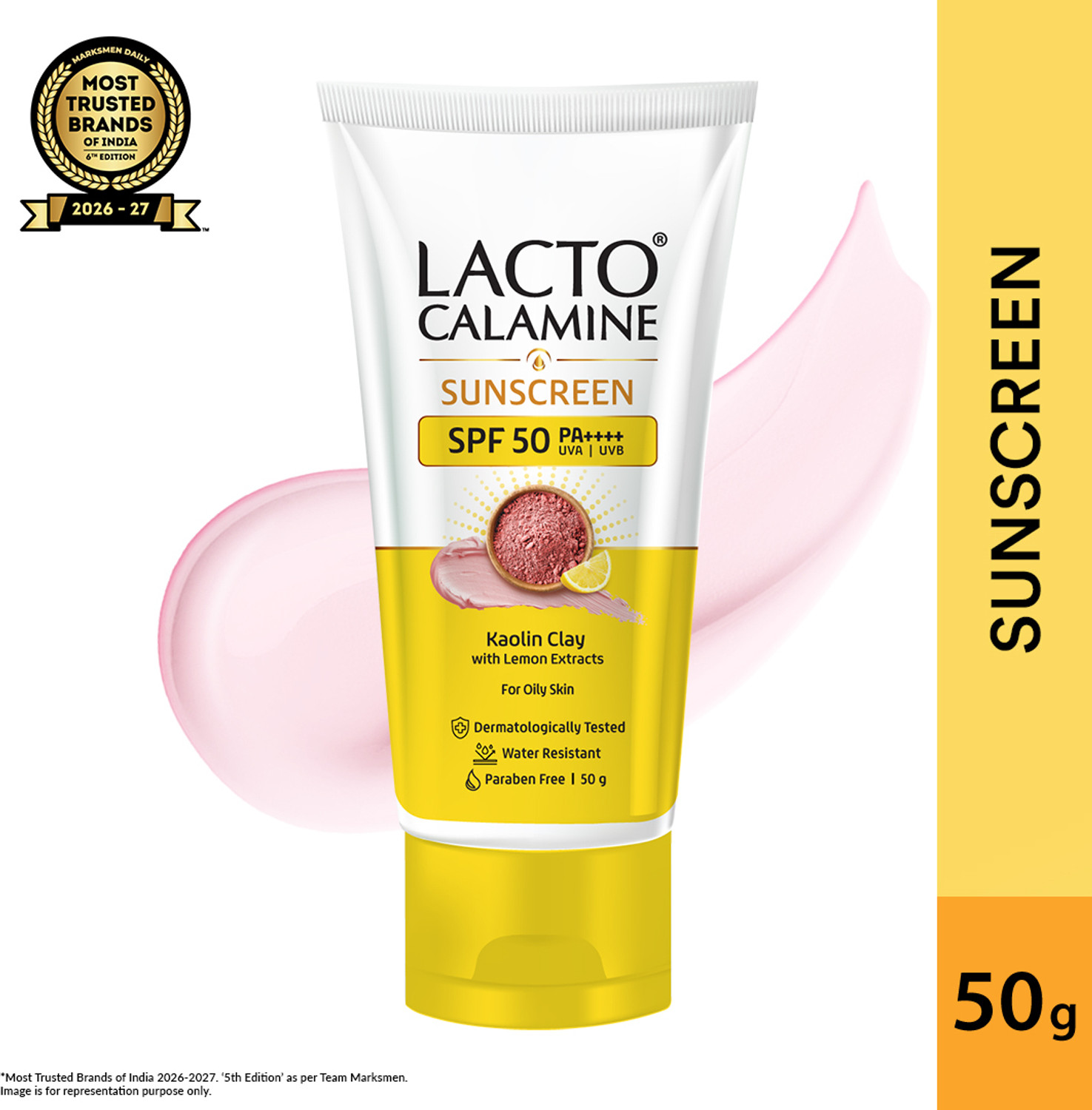 Image of Lacto Calamine Sunscreen - SPF 50 PA+++ Sunshield Matte Look Paraben & Sulphate free