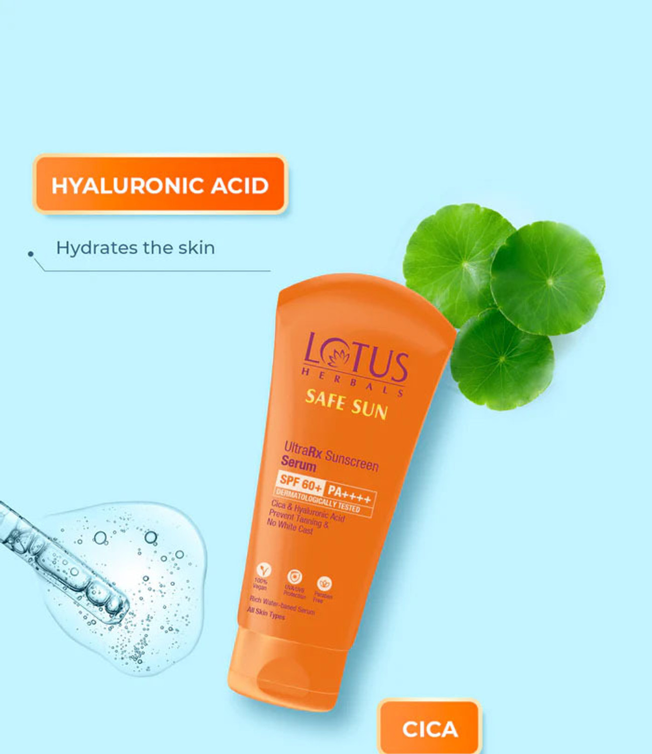 Image of LOTUS HERBALS Sunscreen - SPF 60 PA++++ SS UltraRx Sunscreen SPF 60 30ml