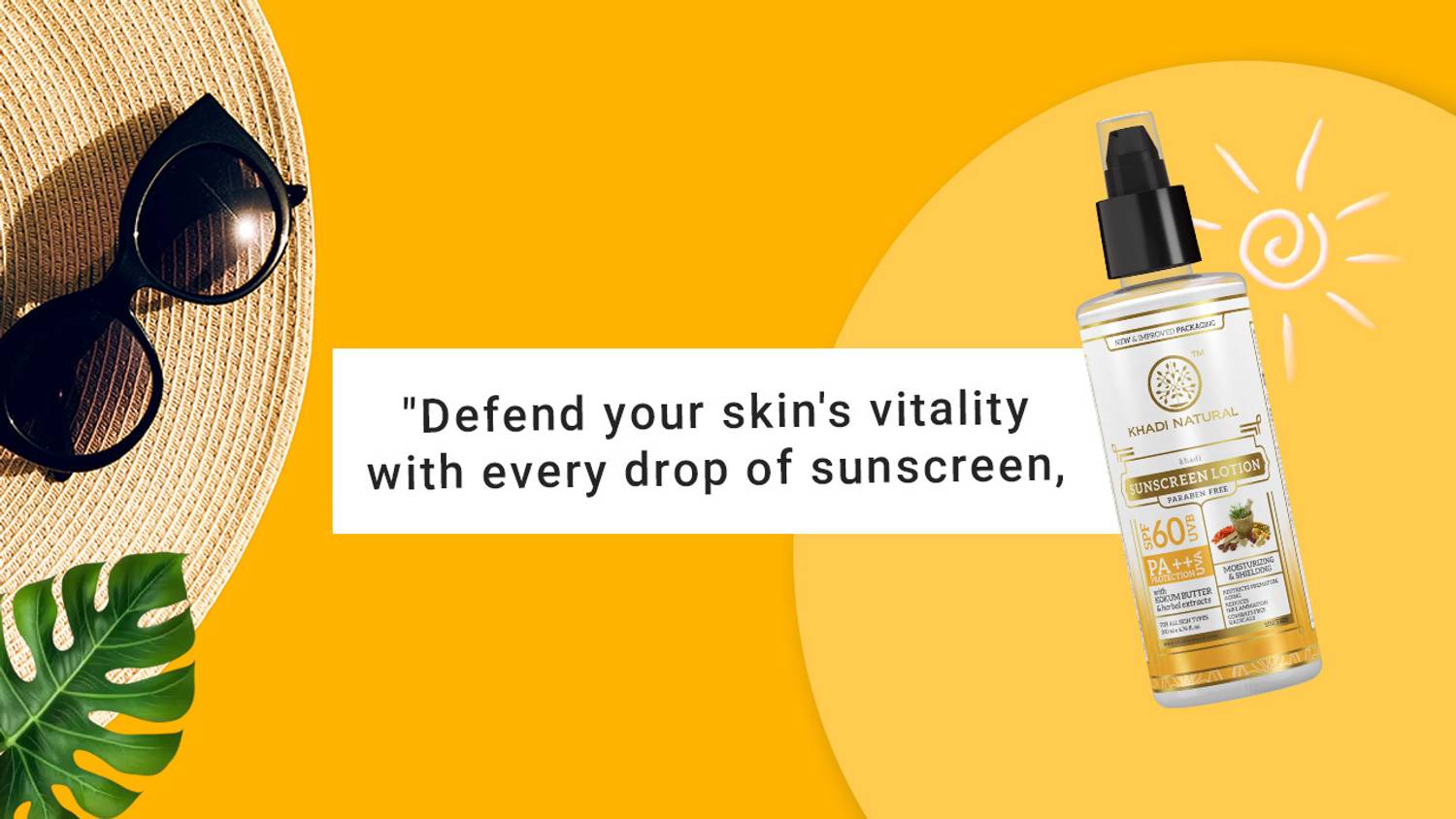 Khadi Natural Protective Sunscreen Lotion