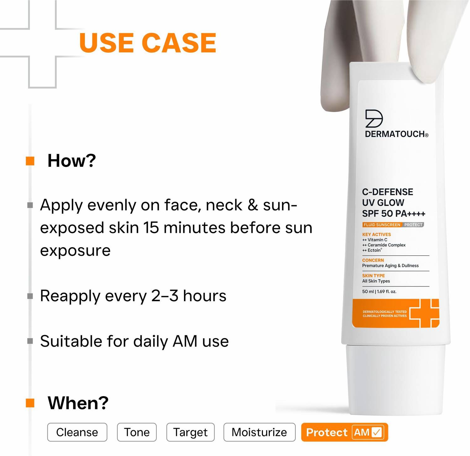 Dermatouch Sunscreen SPF 50 PA++++ 50ml - Image 3