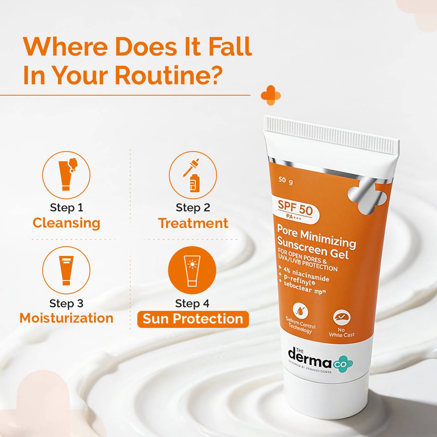 The Derma Co Sunscreen SPF 50 PA+++ 50g - Image 2
