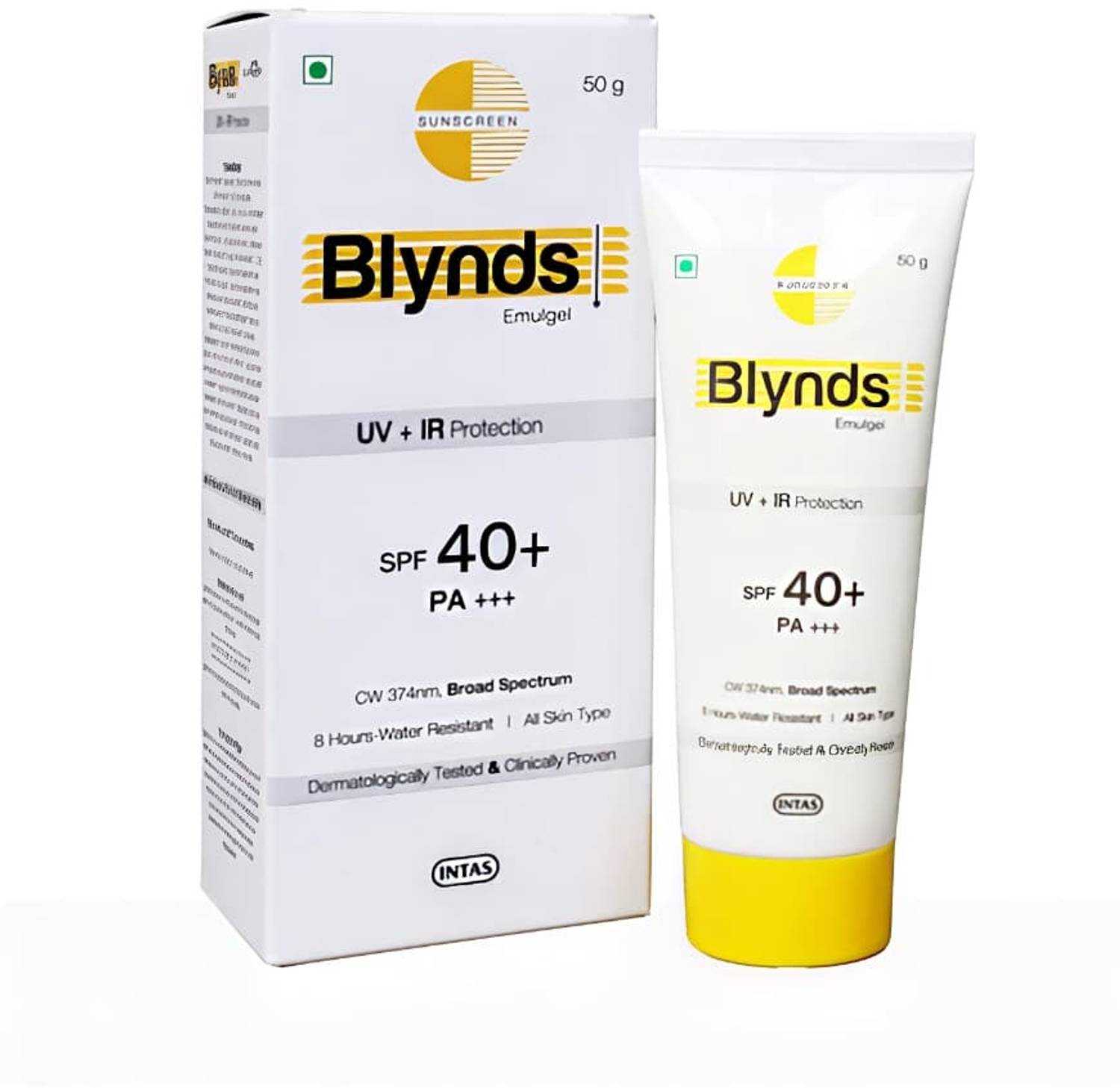 Blynds Sunscreen - SPF 40 PA+++ Sunscreen - SPF 40 PA+++ – Advanced UV + IR Protection, Broad Spectrum (50 ml)