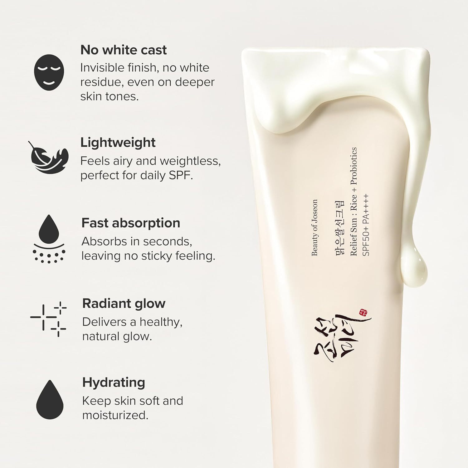Image of UEBES Sunscreen - SPF 50++++++++ PA++++ Beauty +Relief Sun Rice + Probiotics SPF 50+ PA++++ Sunscreen