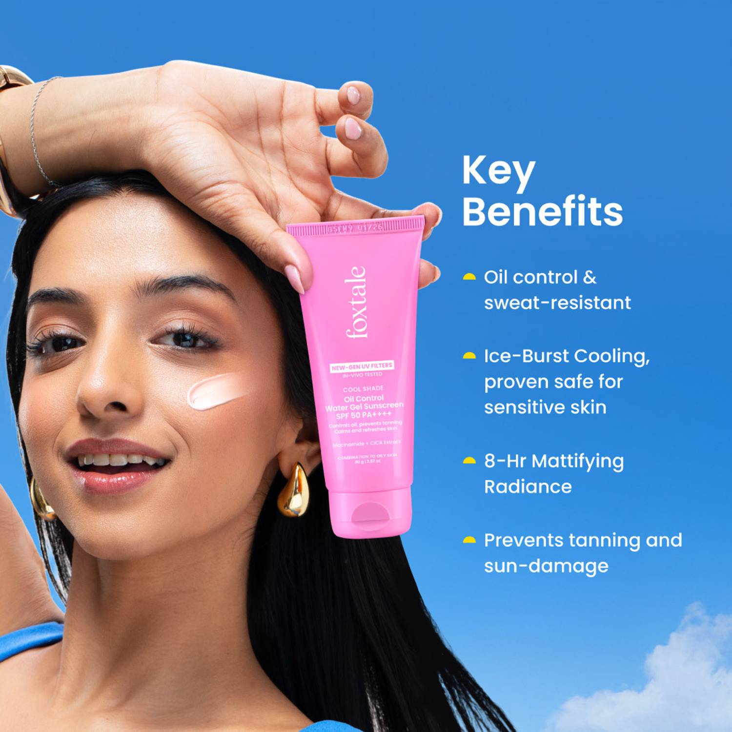Foxtale Sunscreen SPF 50 PA++++ Ice-Burst Gel - Image 2