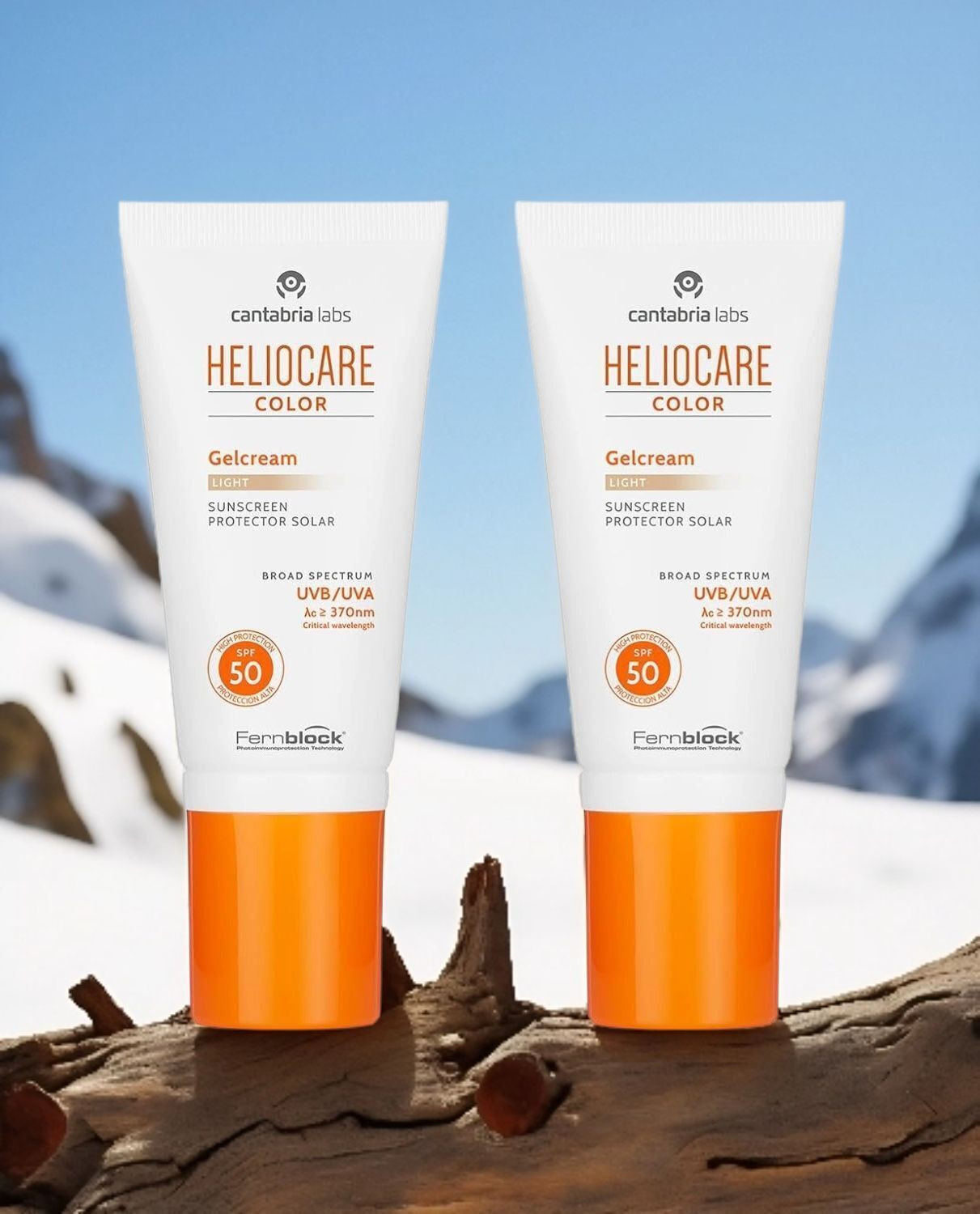 Image of Heliocare Sunscreen - SPF 50 PA++++ Sunscreen - SPF 50 PA++++ Color GelCream Light Suncreen UVB /UVA Combo