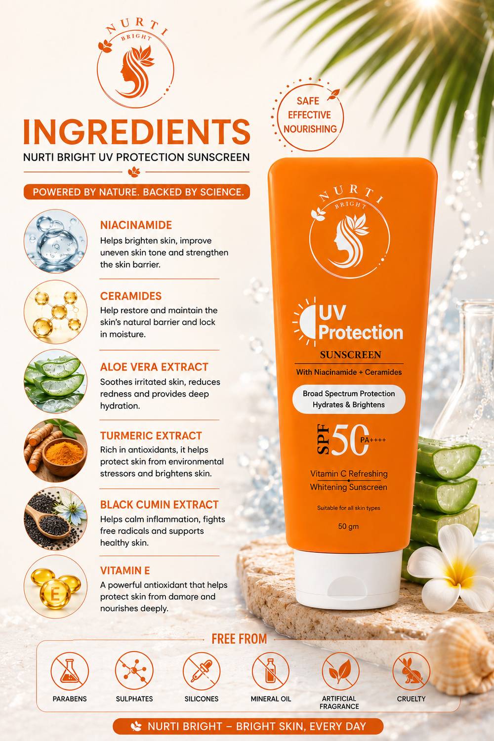 nurti Sunscreen SPF 50+ PA++++ Men - Image 4