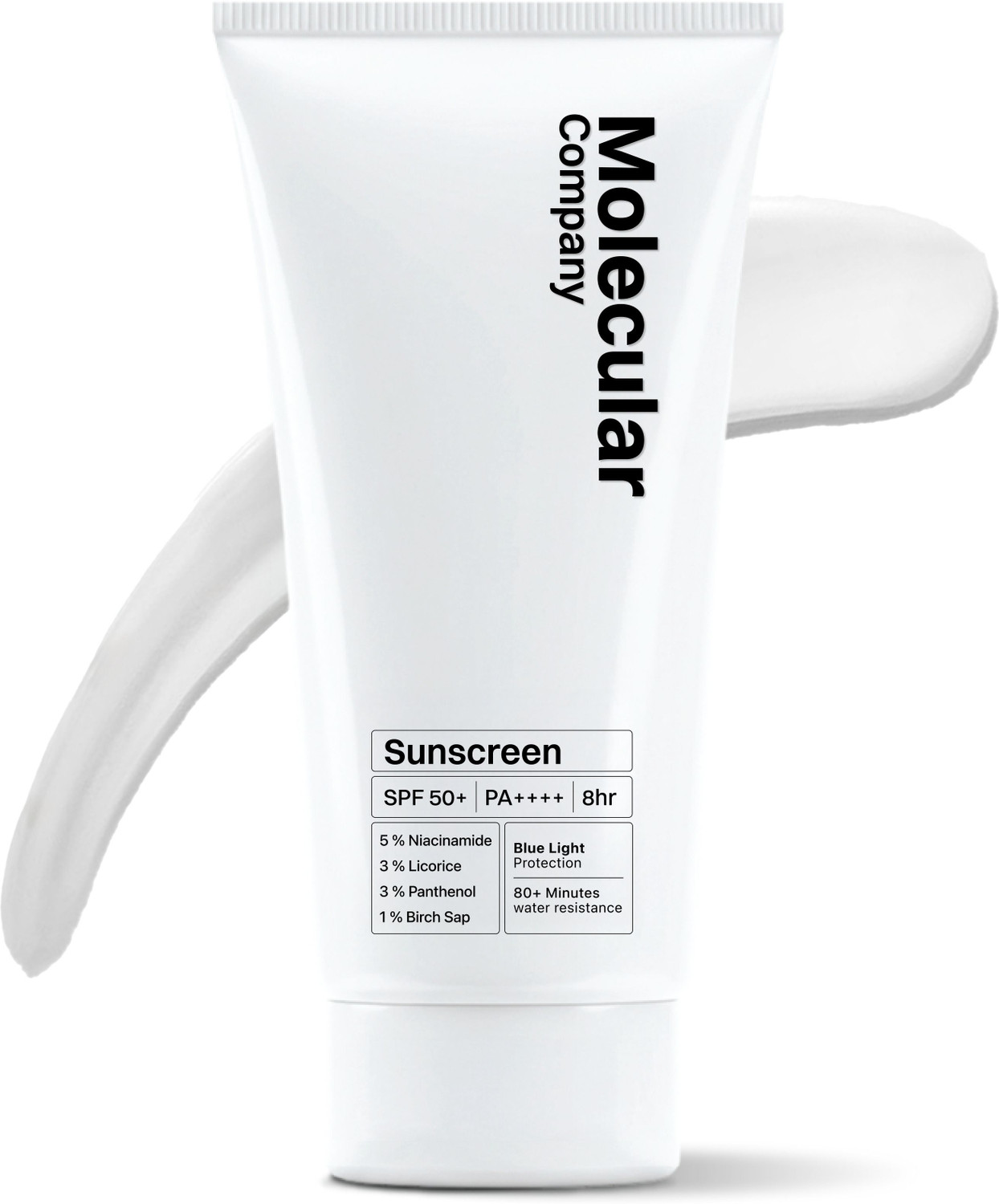 Image of Molecular Company Sunscreen - SPF 50 PA++++ Sunscreen SPF 50+ PA++++ with 5% Niacinamide