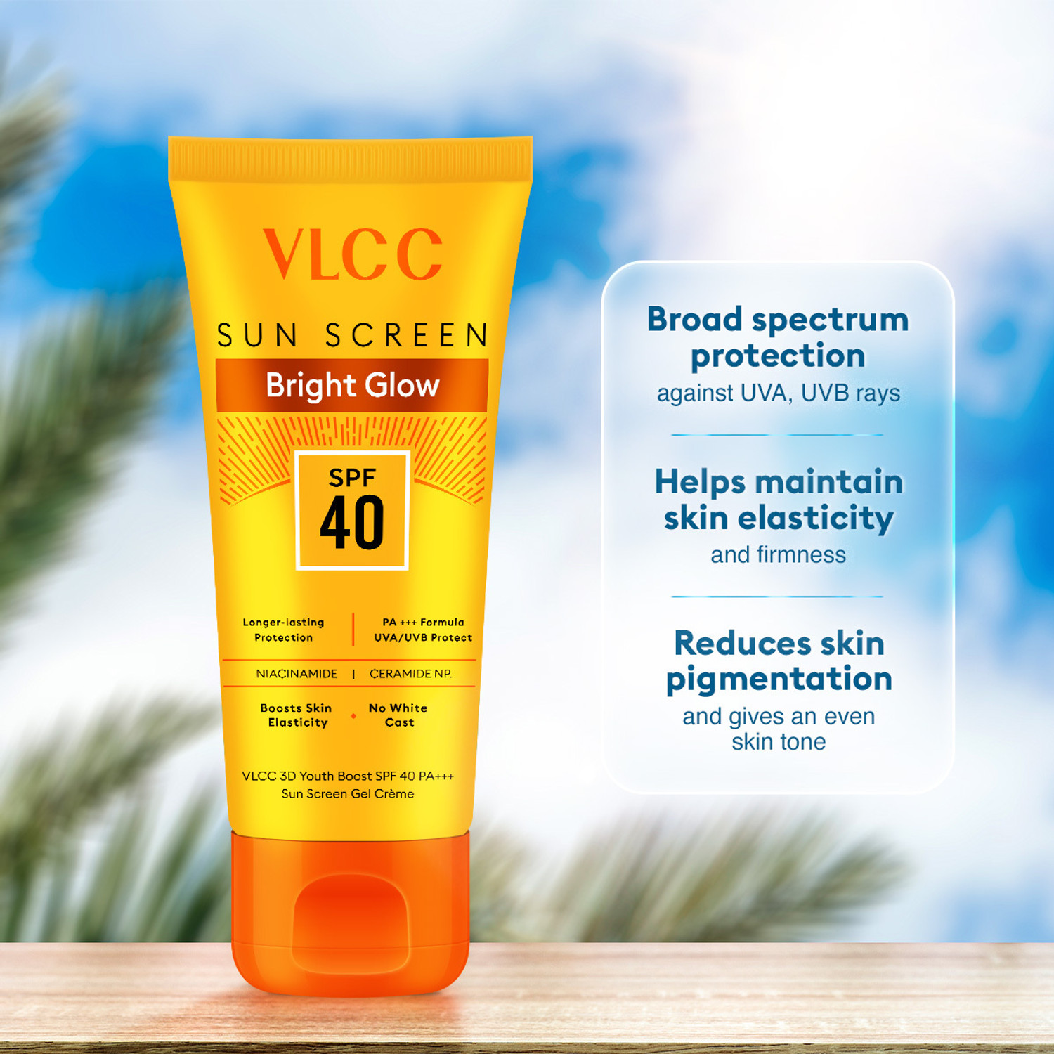 Image of VLCC Sunscreen - SPF 50 PA+++ 3D Youth Boost Sun Screen Gel Cream (Pack of 2)