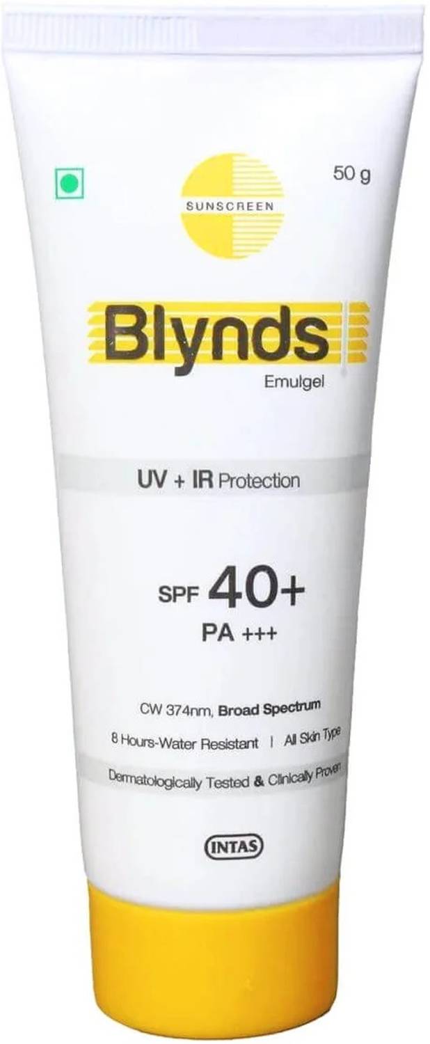 Blynds Sunscreen - SPF 50 PA+++ Emulgel UV+IR Protection
