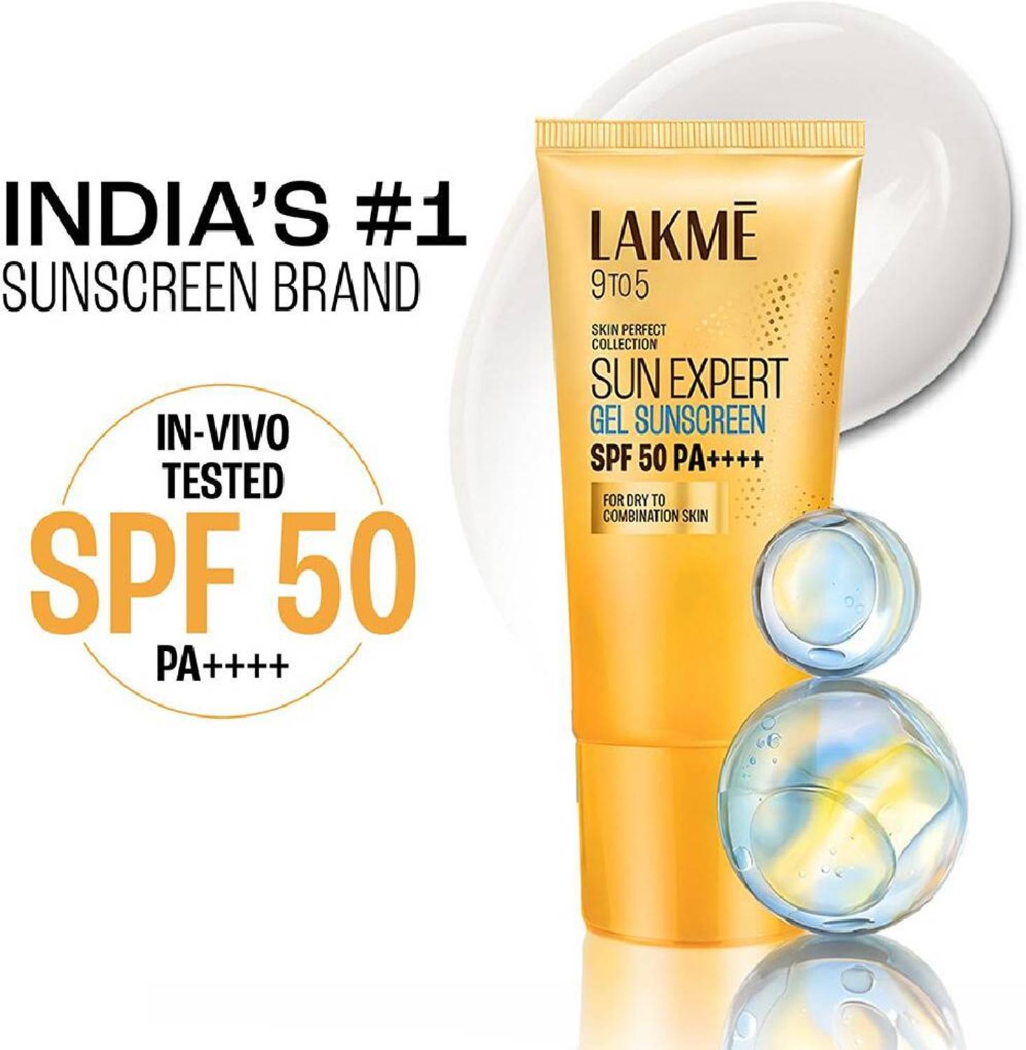 Lakmé Sunscreen SPF 50 PA++++ 9 To 5 Sun Expert Gel Light 50 g - Image 2