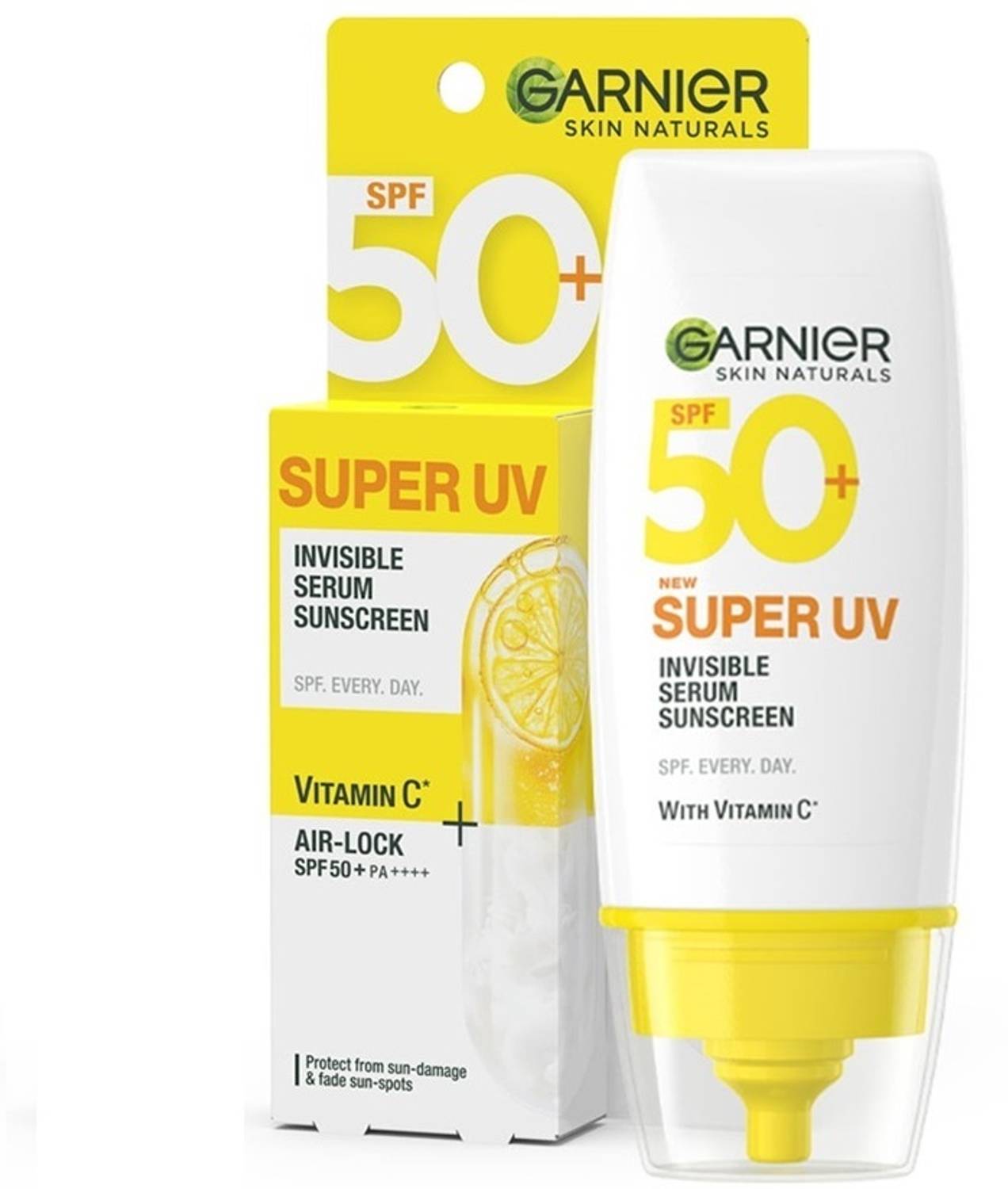 GARNIER Sunscreen - SPF 50 PA++++ Super UV Invisible Serum sunscr... more