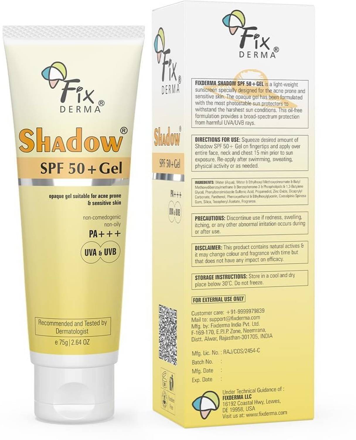 Fixderma Sunscreen SPF 50+ PA+++ Gel 50g - Image 5