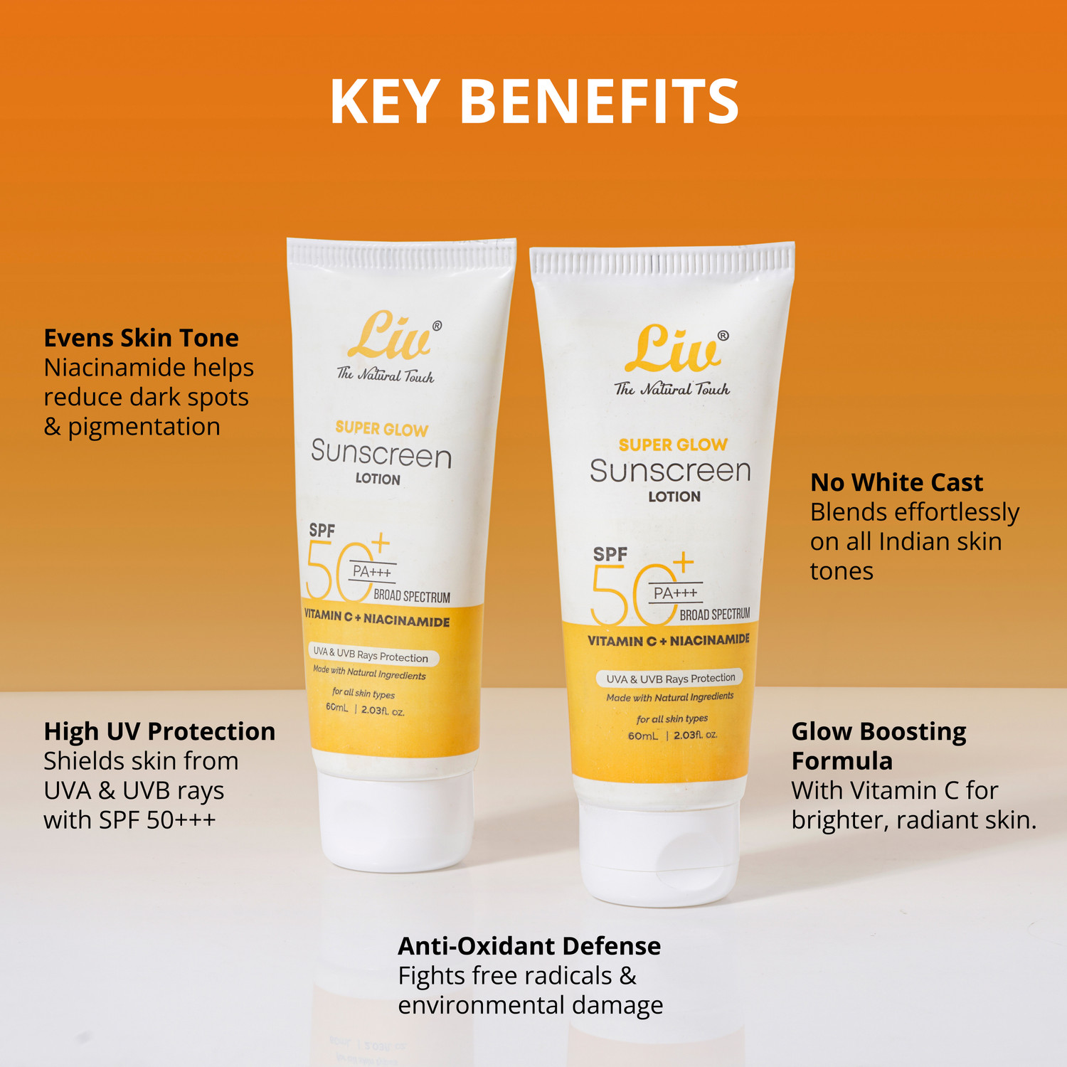 Image of Liv Sunscreen - SPF 50+++ PA+++ Sunscreen SPF 50+++