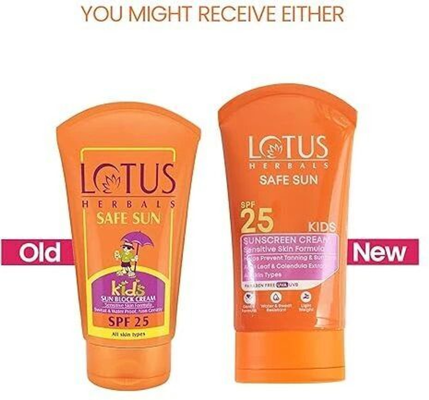 Image of LOTUS HERBALS Sunscreen - SPF 25 Safe Sun Kids Sunscreen Cream