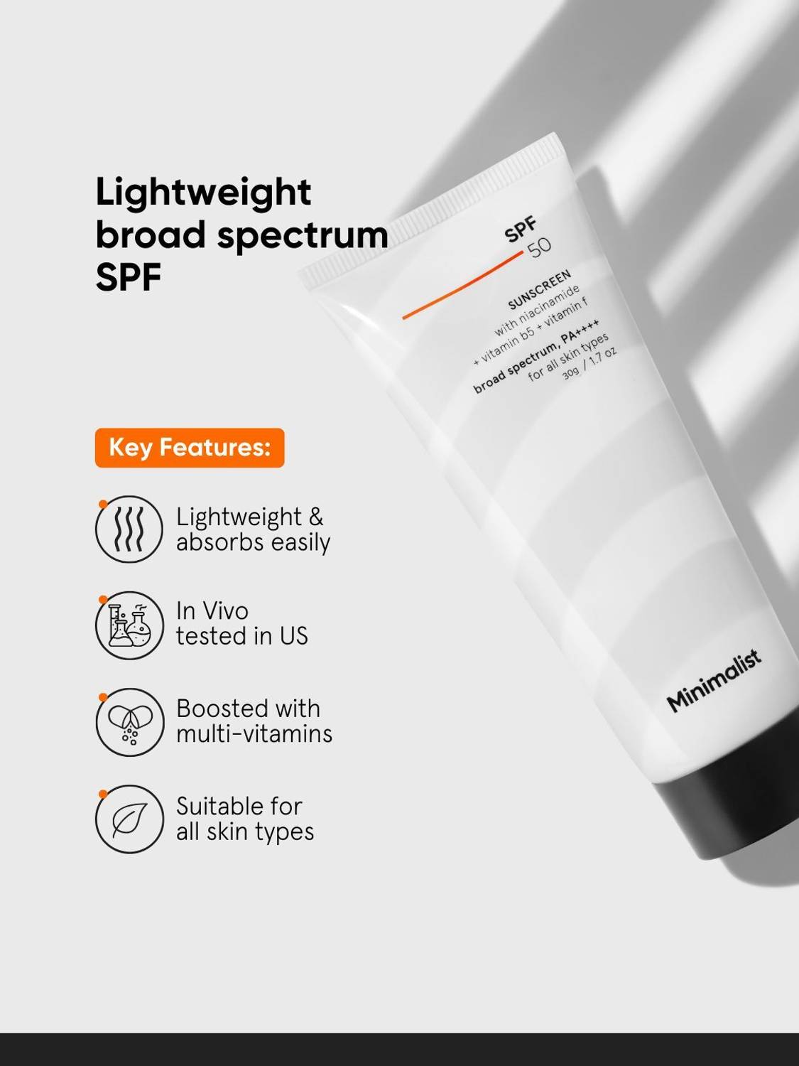 Minimalist Sunscreen SPF 50 PA++++ 50g - Image 4