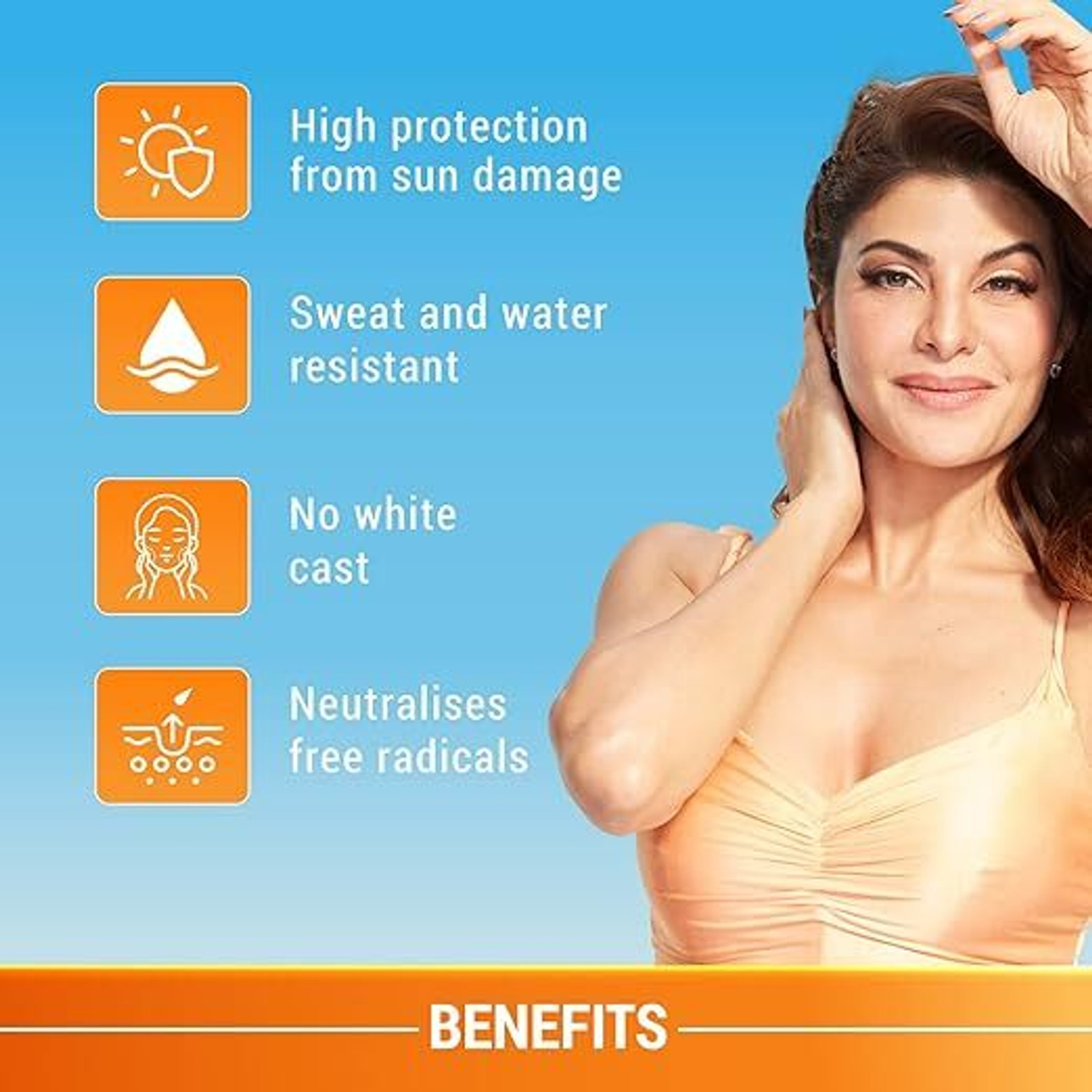 Image of LOTUS HERBALS Sunscreen - SPF 70 PA+++ Safe Sun Sports Super-Stay SUNBLOCK SPF 70 PA+++ (80 g)