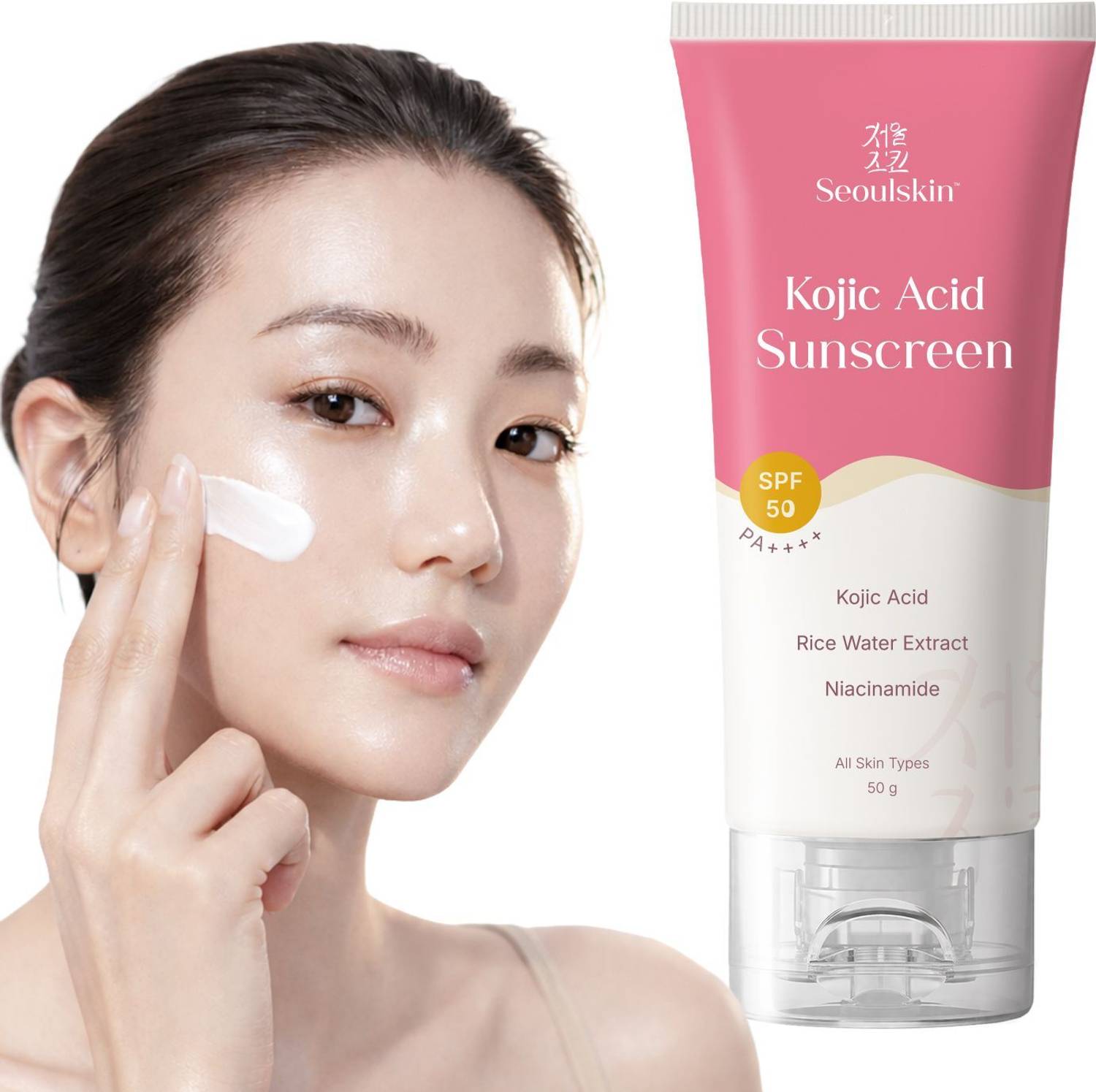 Seoulskin Sunscreen SPF 50 PA++++ Kojic Acid 50g - Image 1