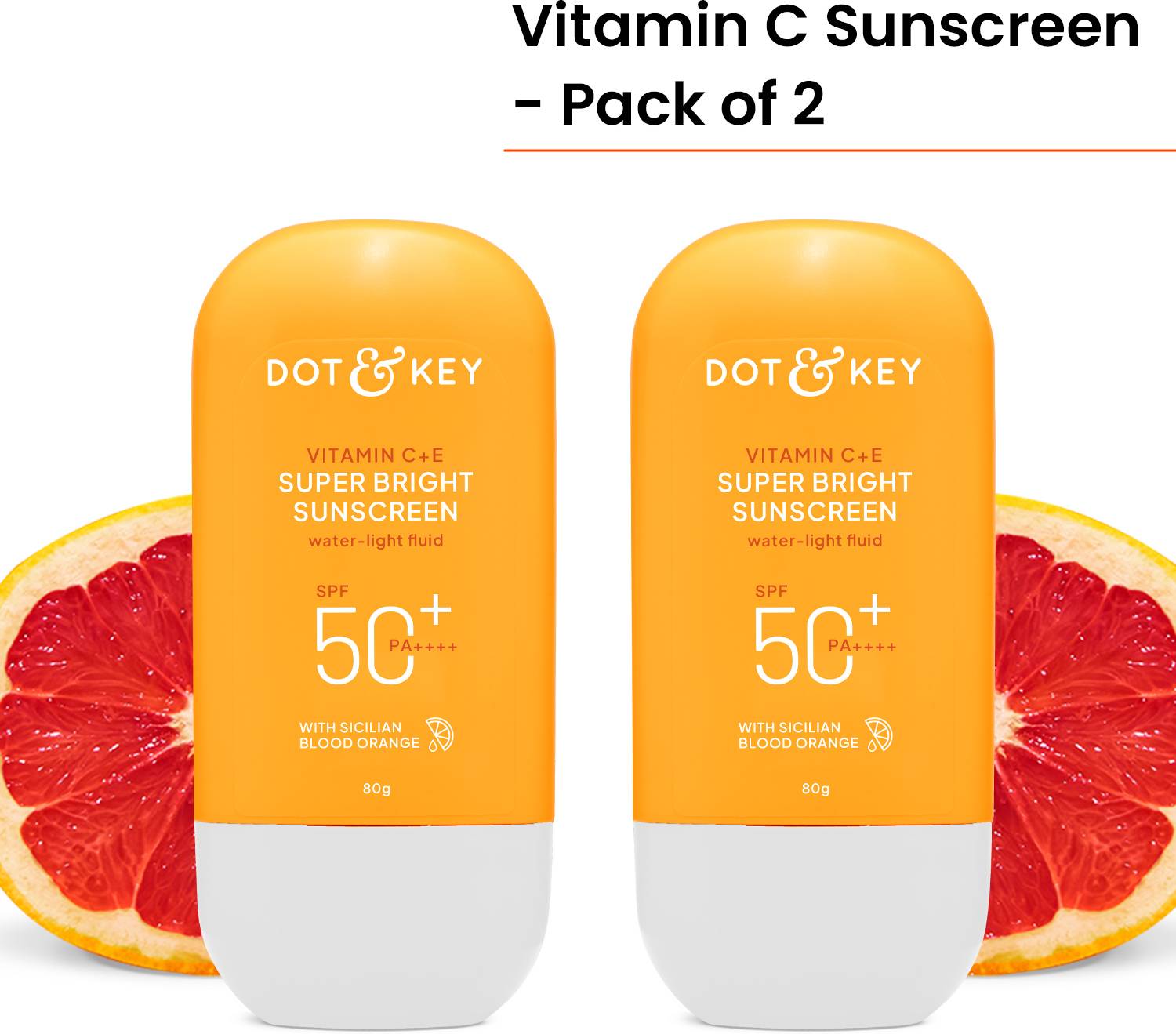 Dot & Key Sunscreen - SPF 50 PA++++ Vitamin C + E Super Bright ,F