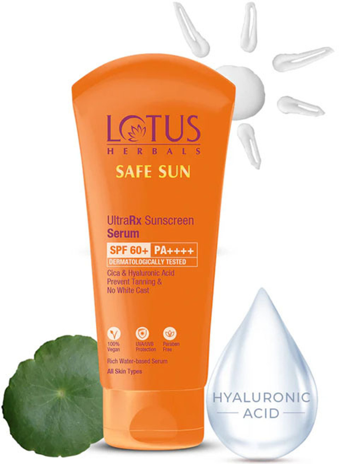Image of LOTUS HERBALS Sunscreen - SPF 60 PA++++ SS UltraRx Sunscreen SPF 60 30ml