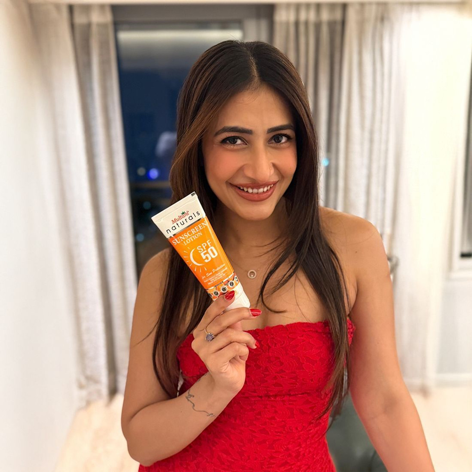 Image of Multani Sunscreen - SPF 50 PA++++ naturals Vitamin C Sunscreen Lotion (Pack of 2) | Prevent Sunburn & Sun Tan -
