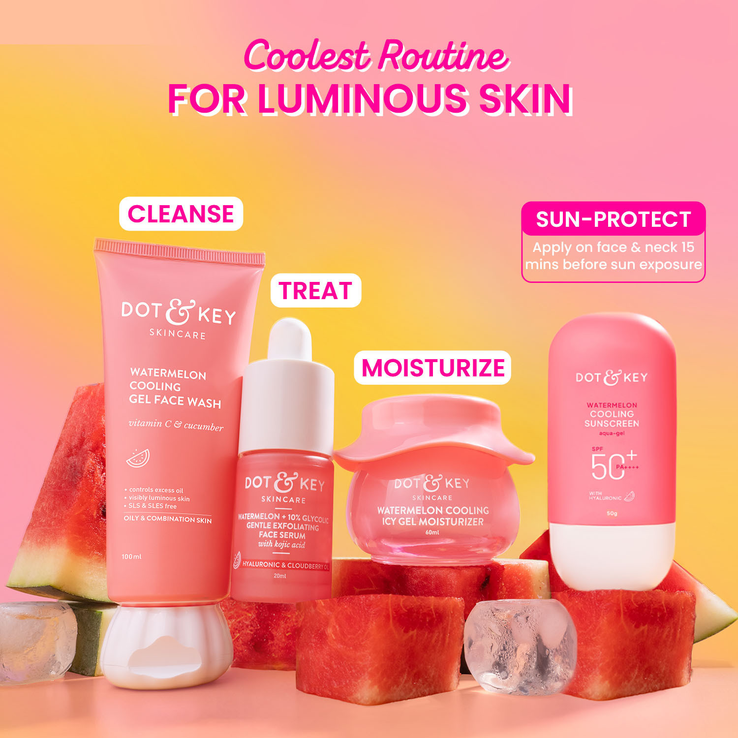 Image of Dot & Key Supercool Watermelon Combo (2 Items in the set)