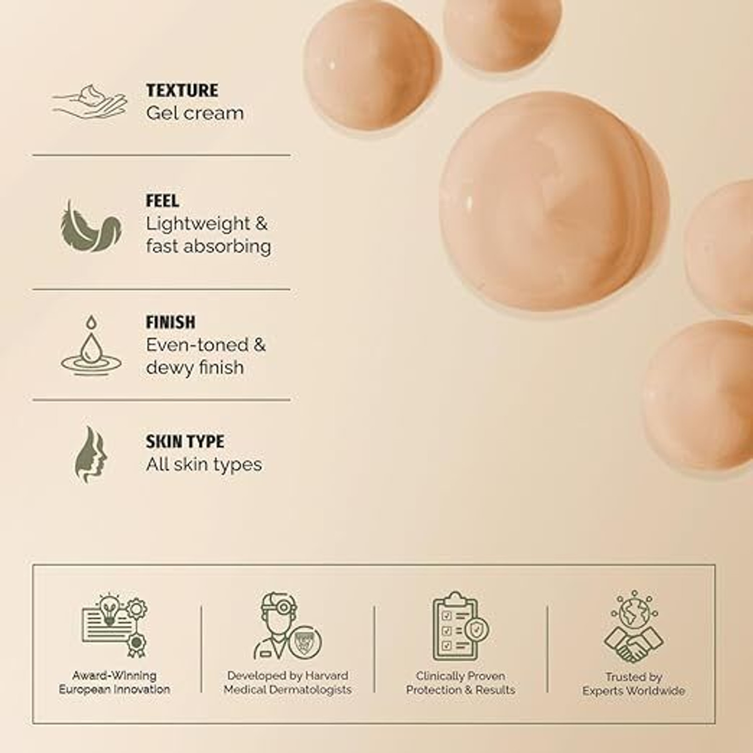 Image of Heliocare Sunscreen - SPF 50 PA++++ Sunscreen - SPF 50 PA++++ Color GelCream Light Suncreen UVB /UVA Combo