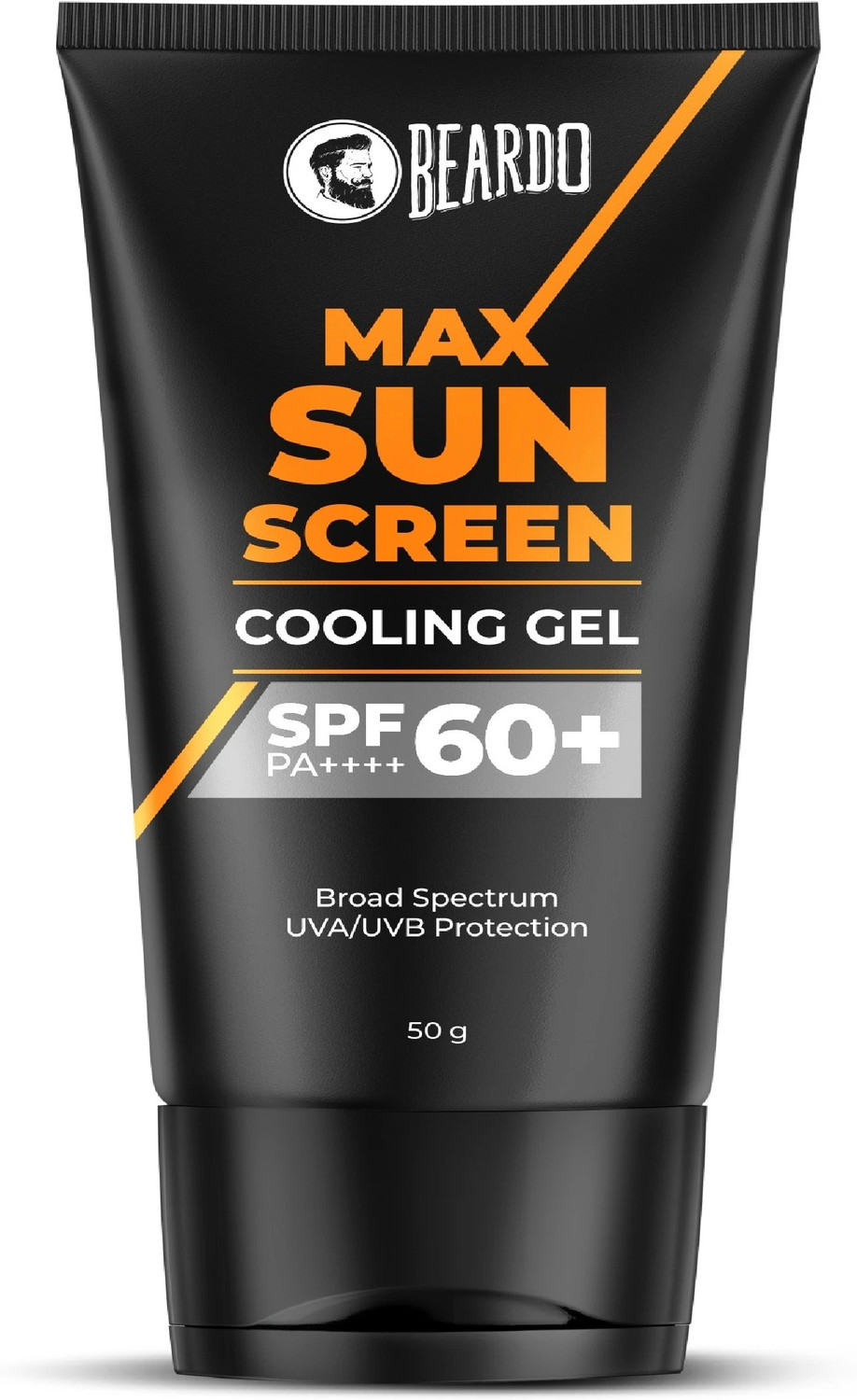 Image of BEARDO Sunscreen - SPF 60 PA++++ Max Sunscreen Cooling Gel For Men|Broad Spectrum UVA /UVB Protection Brightening