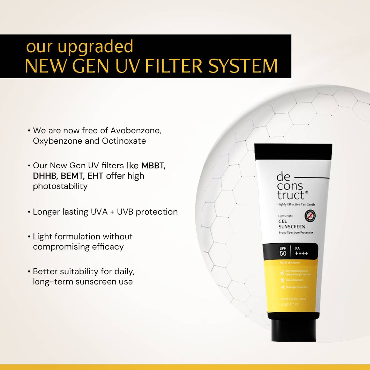 Deconstruct Sunscreen SPF 50 PA++++ 50g - Image 5