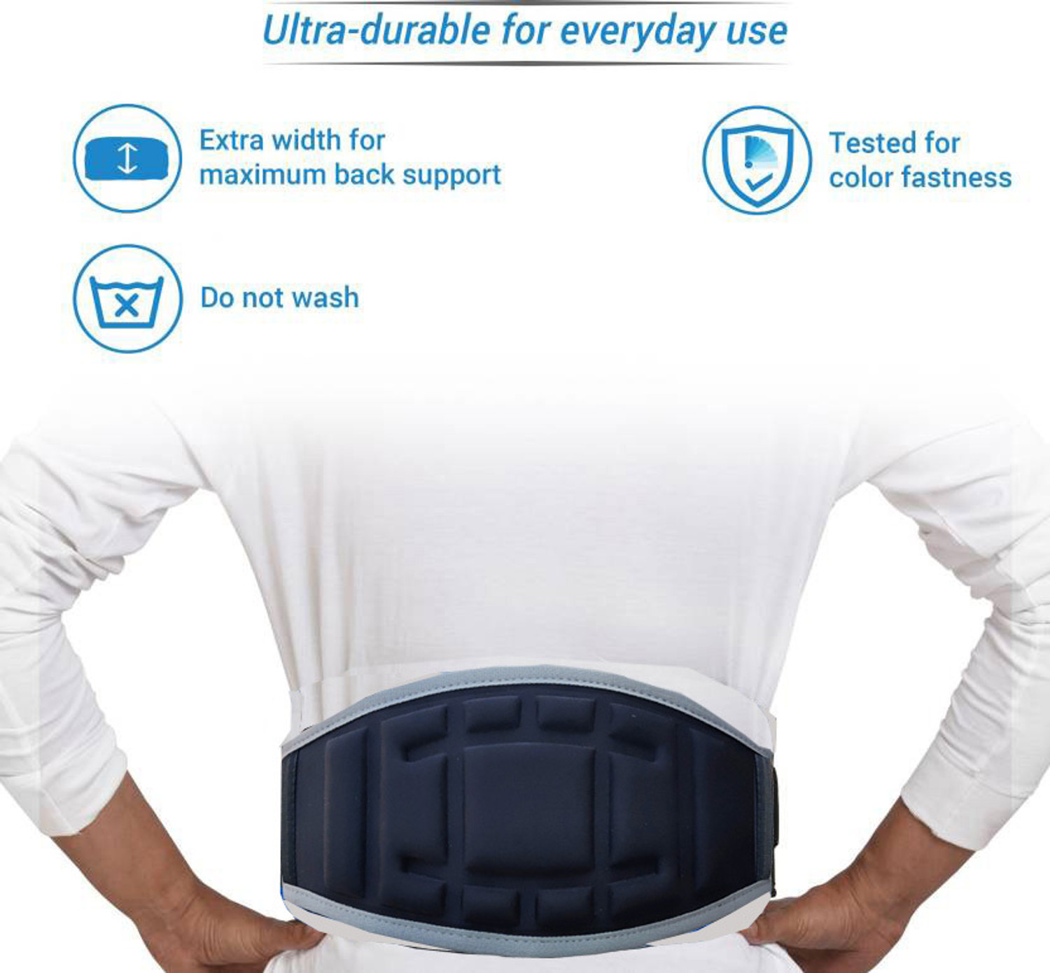Image of VICTORY Heavy Quality 6''Inch Wide Molded Gym Belt with Full Padding Weight Lifting Belt