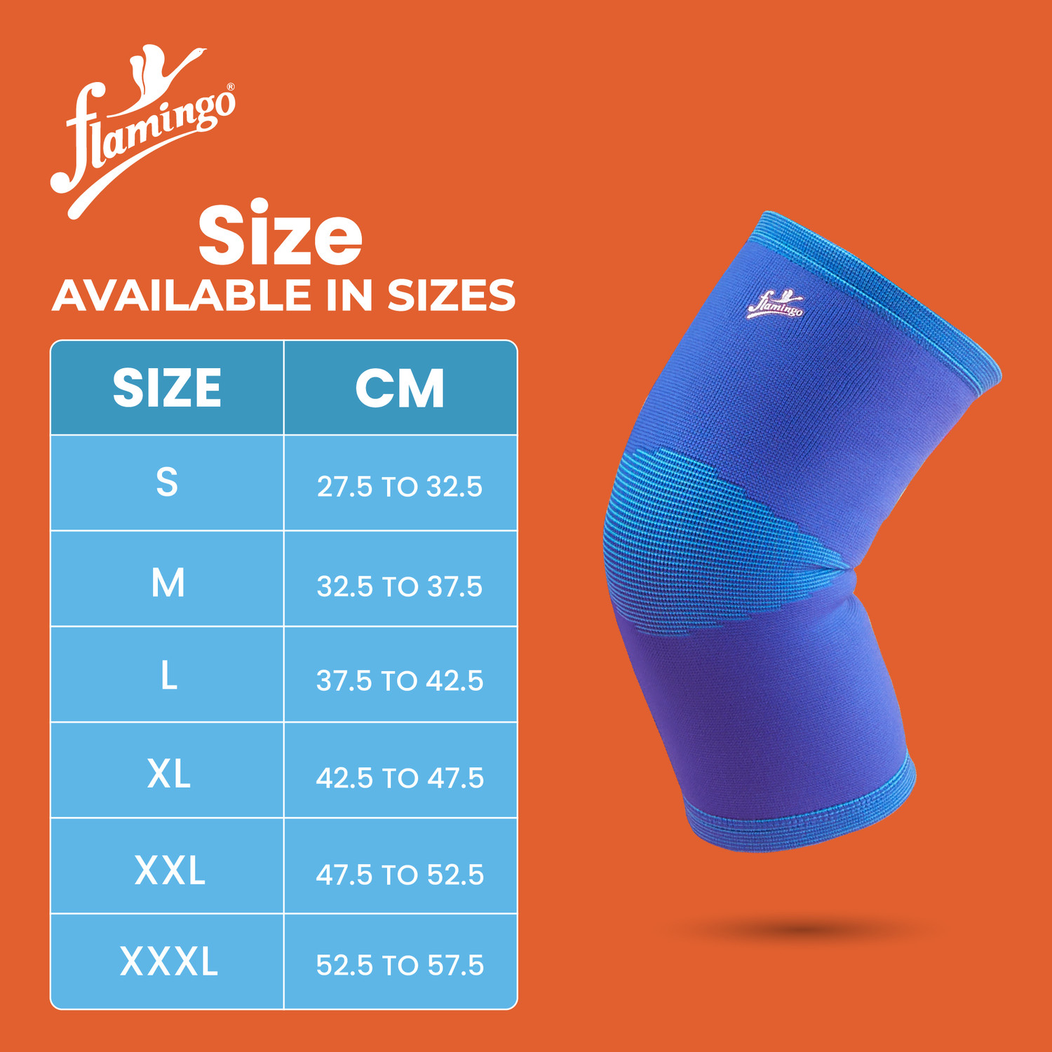 Image of FLAMINGO Premium Knee Cap for Pain for Women Men knee brace for Gym & Sports, Blue, S Knee Support